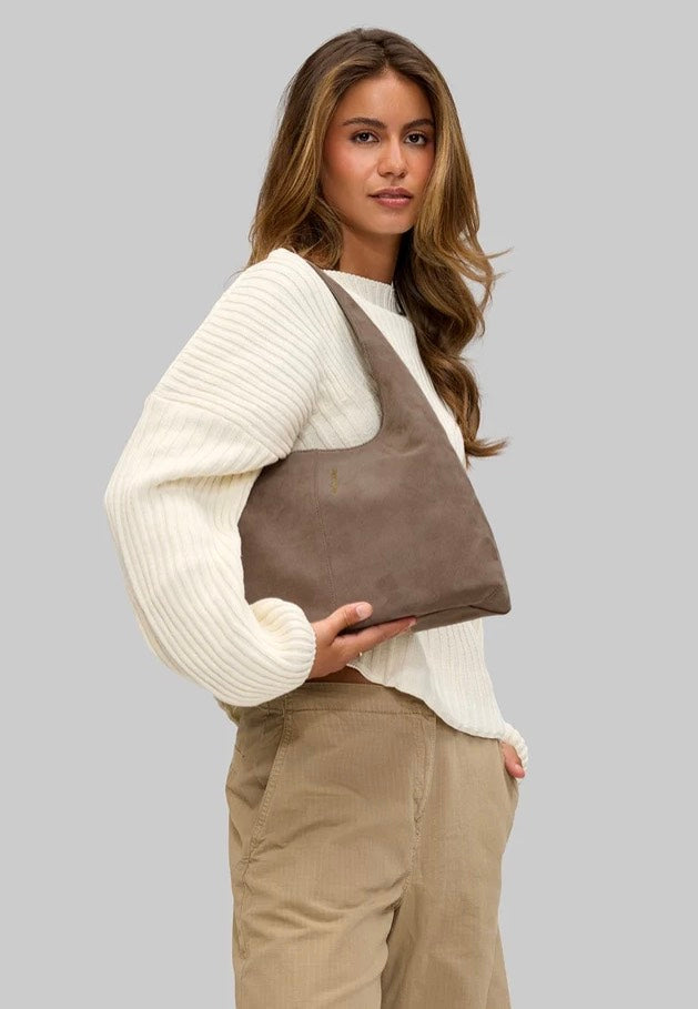 Hey Marly Alltime Lover ReSuede M Mocha Hobo Bag