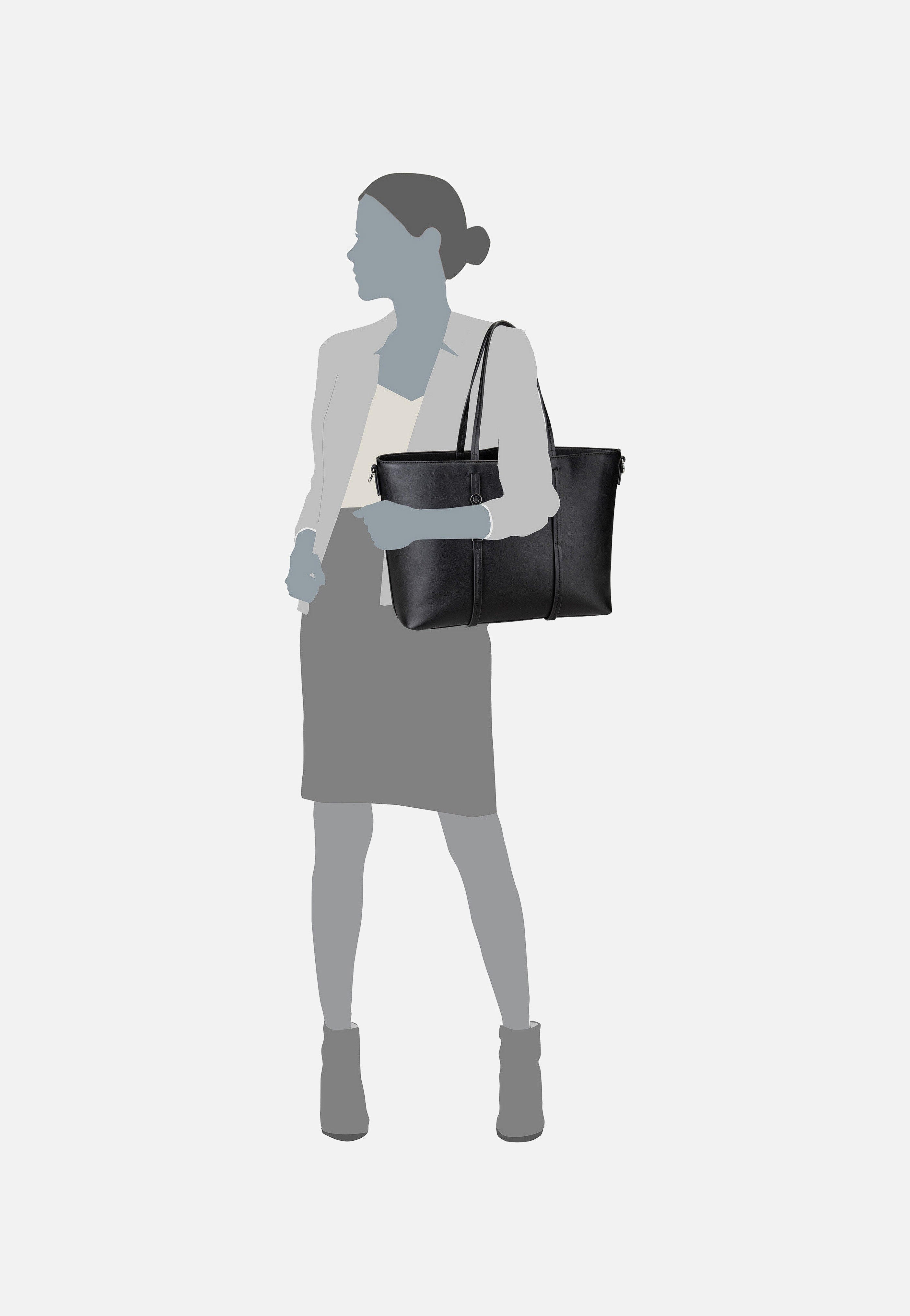 HUGO - Mel New Shopping-RE 50523549 Black - Shopper | Women-Image