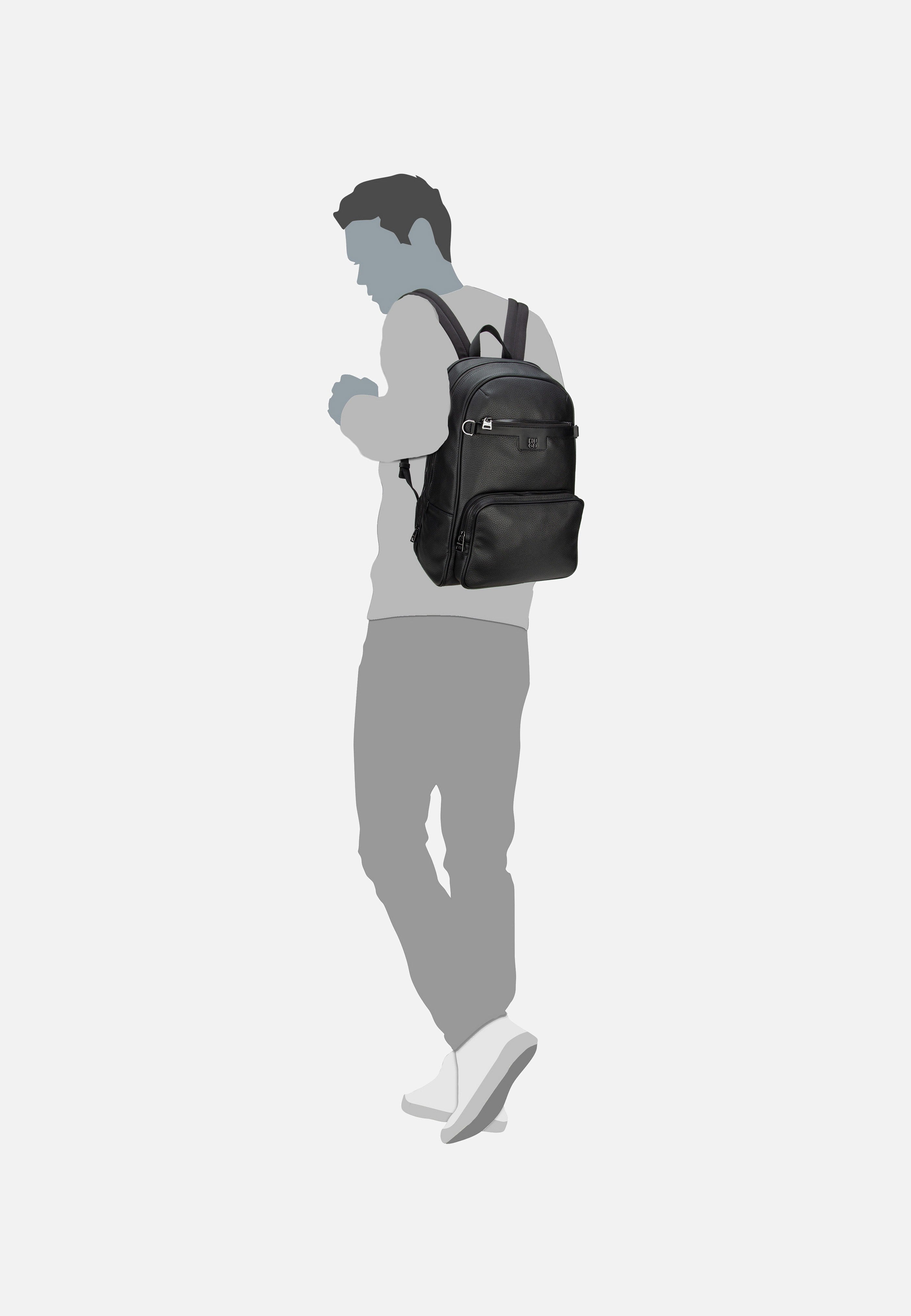HUGO - Nesh R 50529481 Black - Backpack | Men-Image