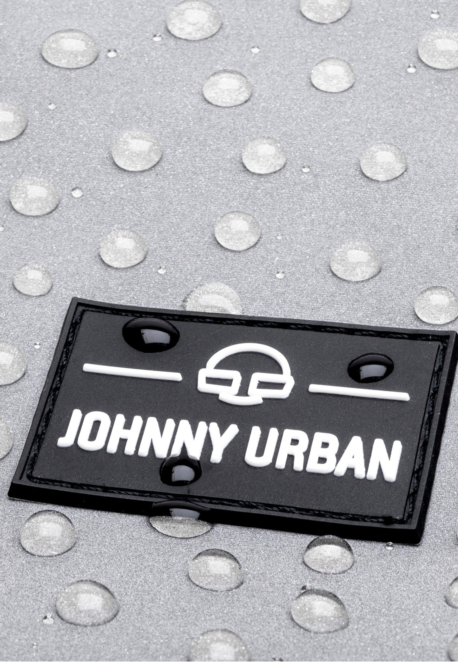 Johnny Urban Allen Medium Black Reflective Rolltop Backpack