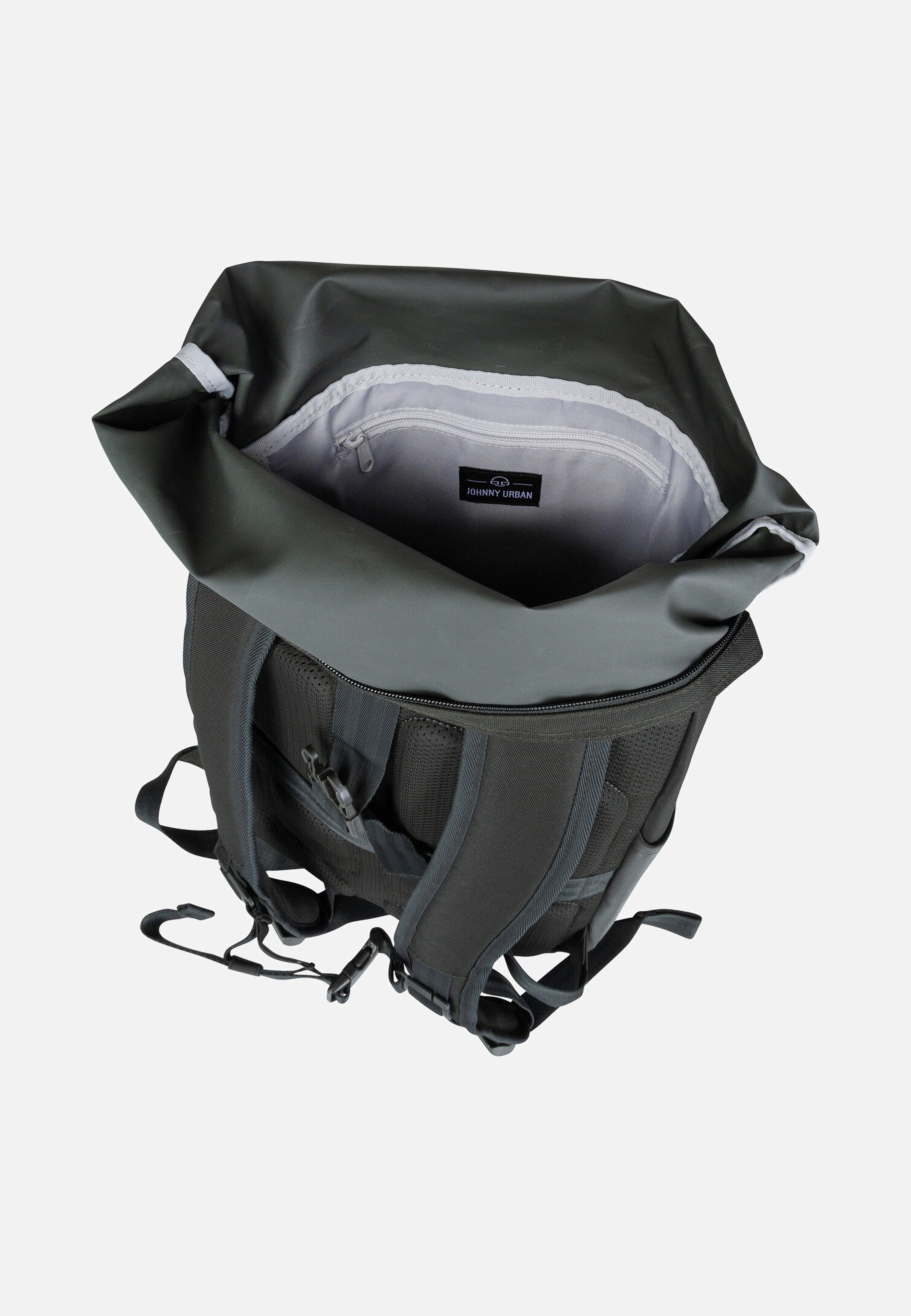 Johnny Urban - Allen Large Dark Olive - Rolltop Backpack | Neutral-Image