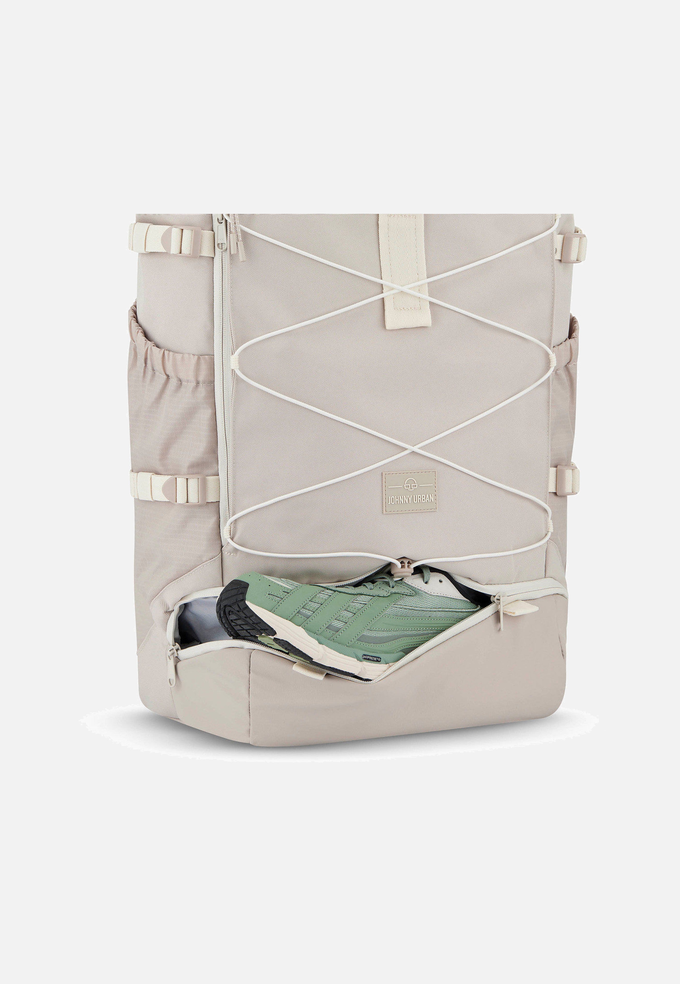 Johnny Urban - Allen Large Travel Sand - Rolltop Backpack | Neutral-Image