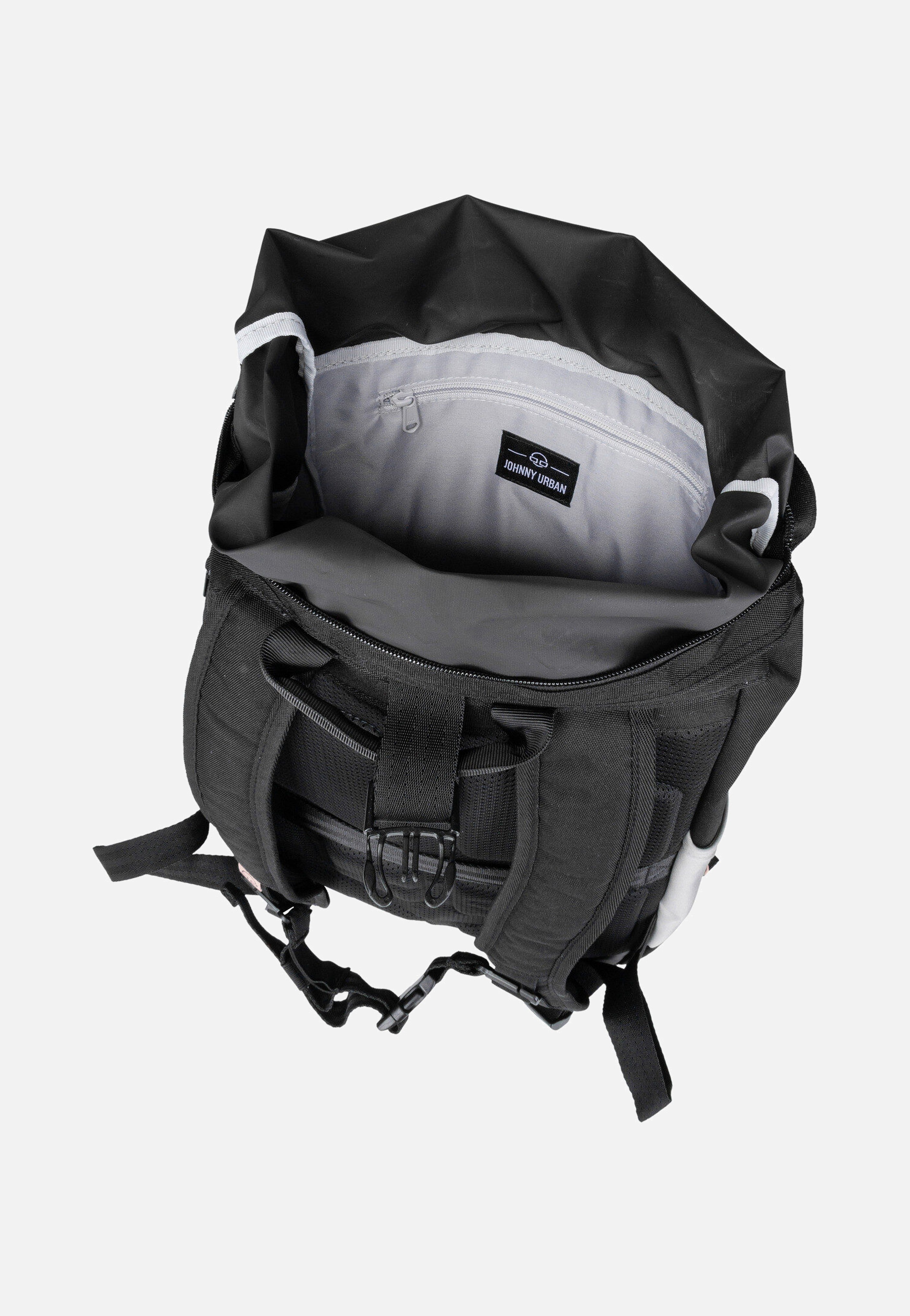 Johnny Urban - Allen Medium Schwarz-Rosa - Rolltop Backpack | Neutral-Image