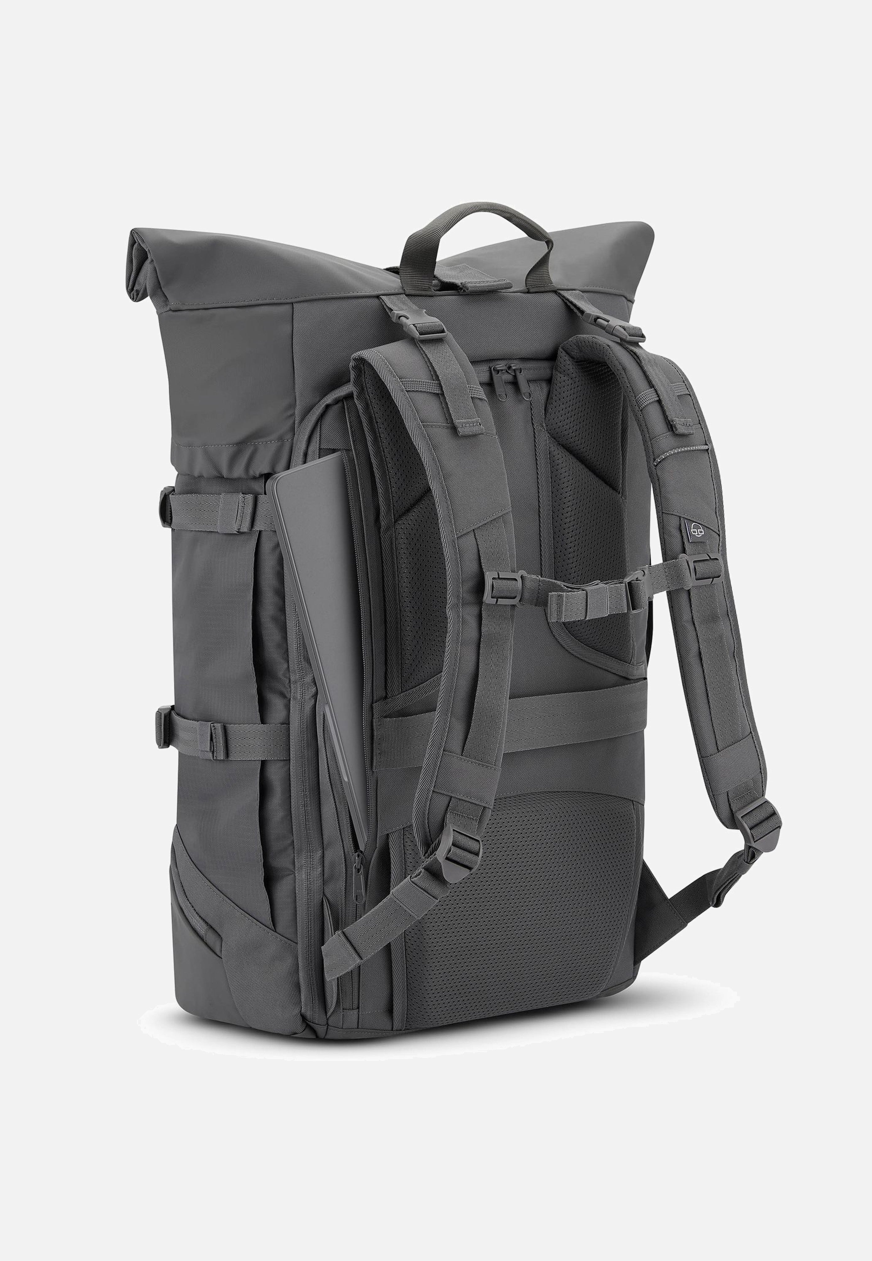 Johnny Urban - Allen XL Travel Dunkelgrau - Rolltop Backpack | Neutral-Image
