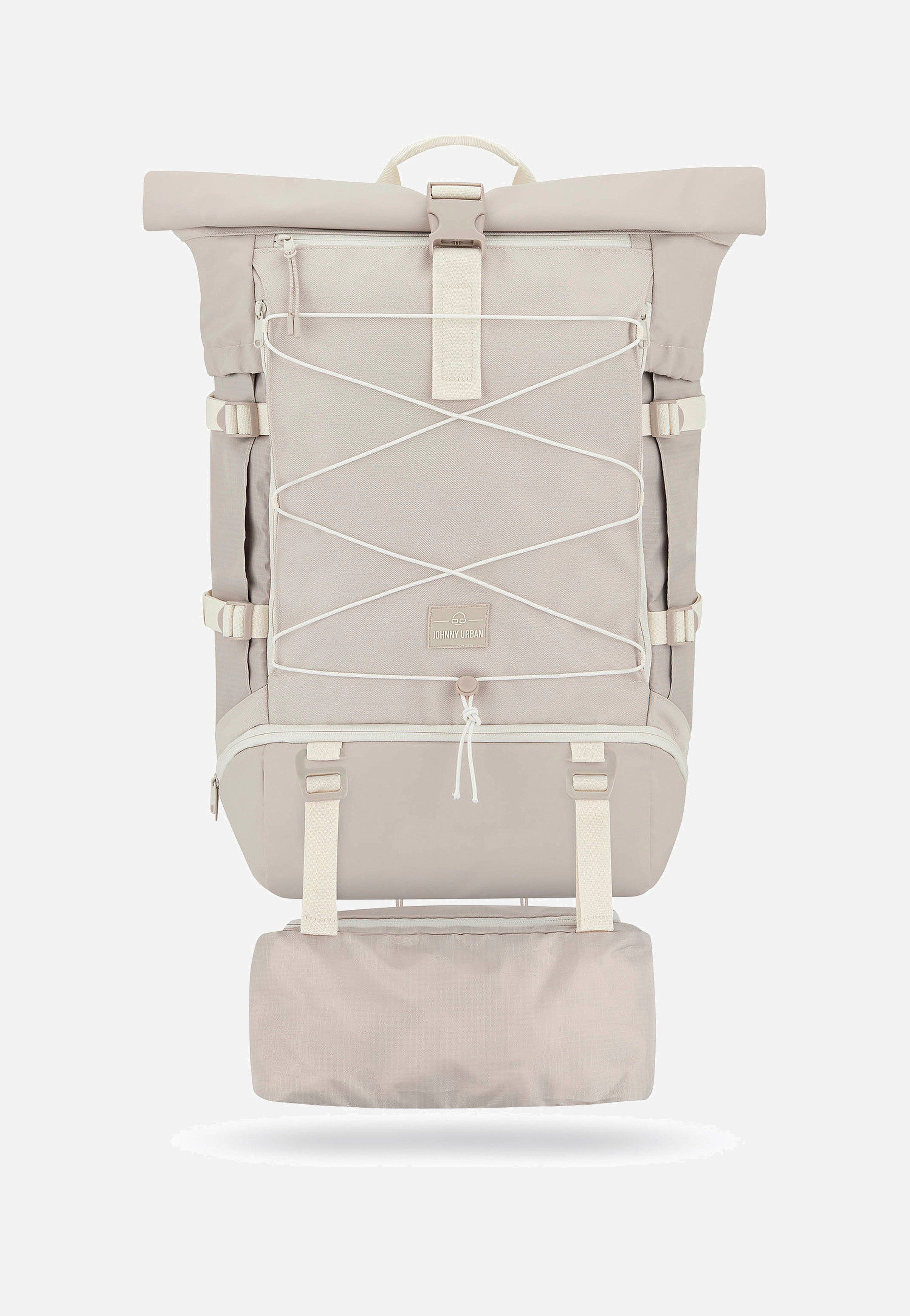 Johnny Urban - Allen XL Travel Sand - Rolltop Backpack | Neutral-Image