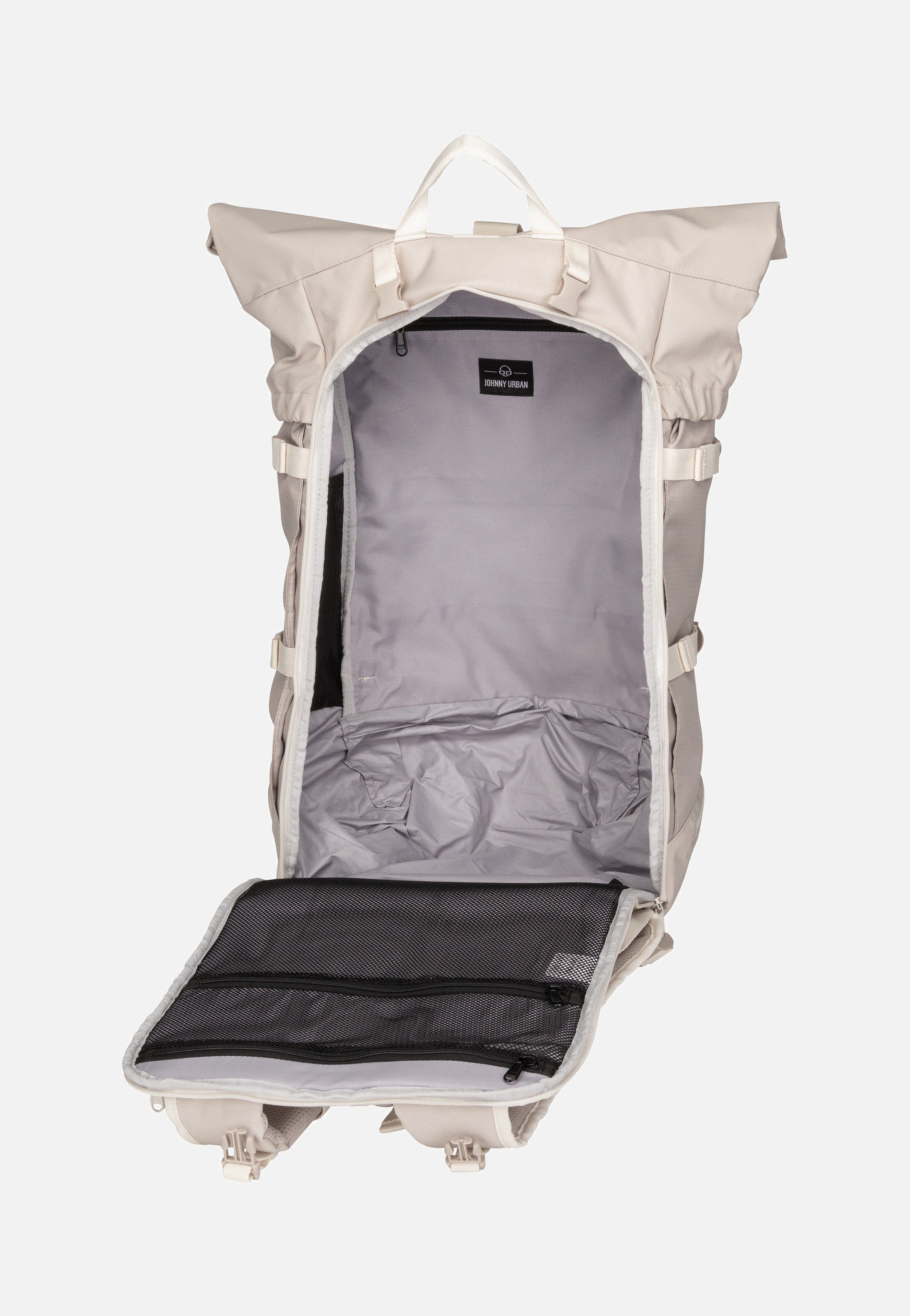 Johnny Urban - Allen XL Travel Sand - Rolltop Backpack | Neutral-Image