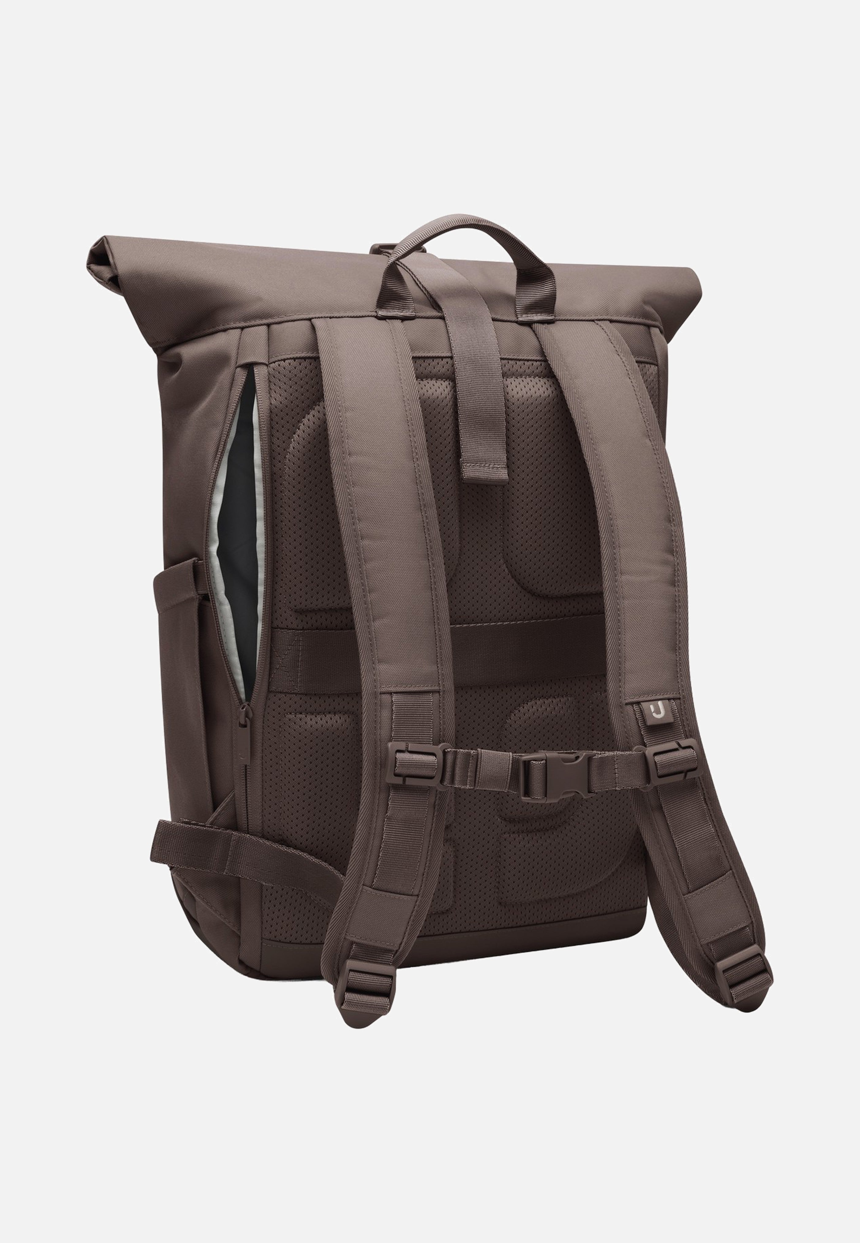 Johnny Urban Allen Medium Brown Rolltop Backpack