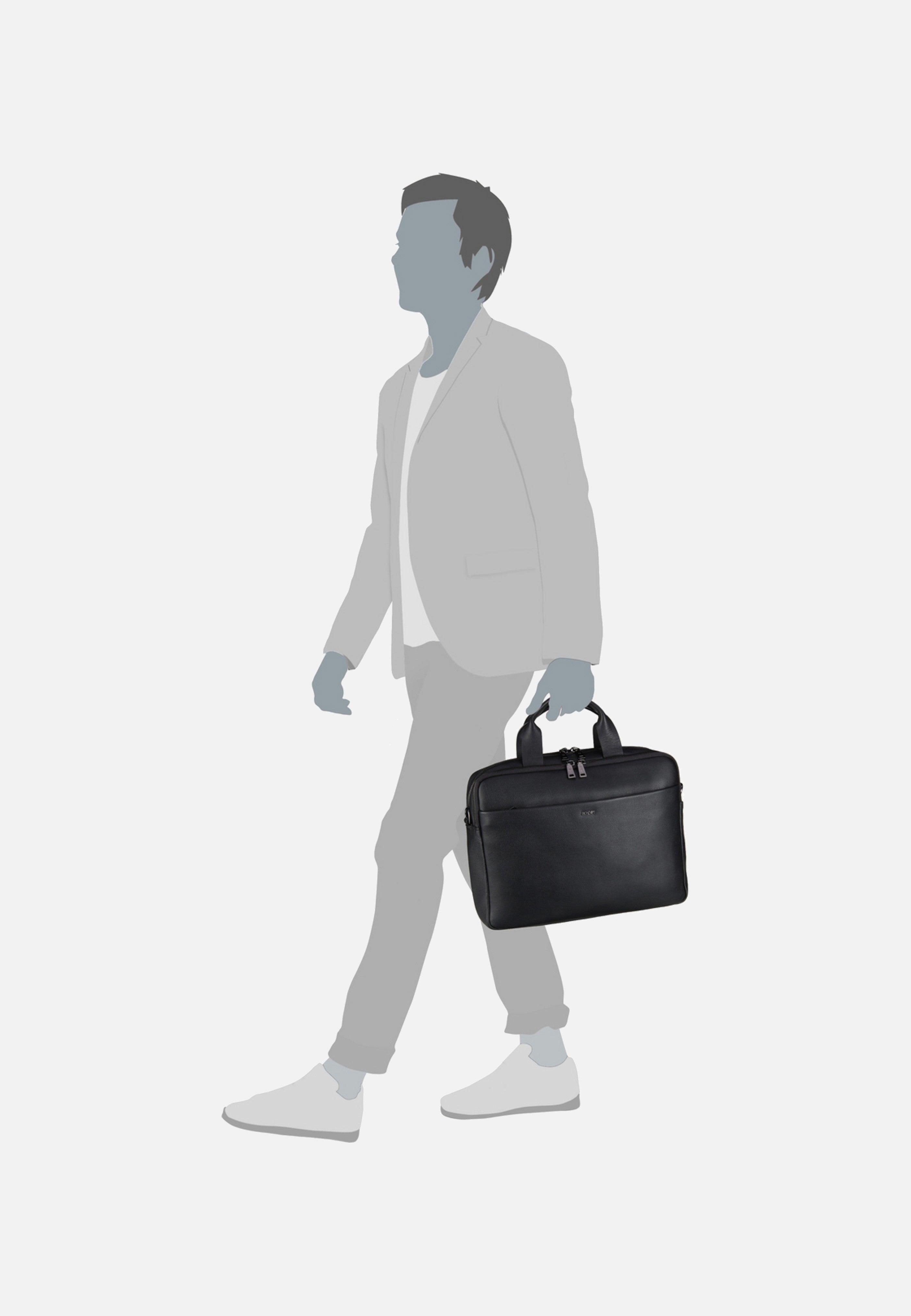 Joop - Cardona Pandion BriefBag MHZ Black - Briefcase | Men-Image