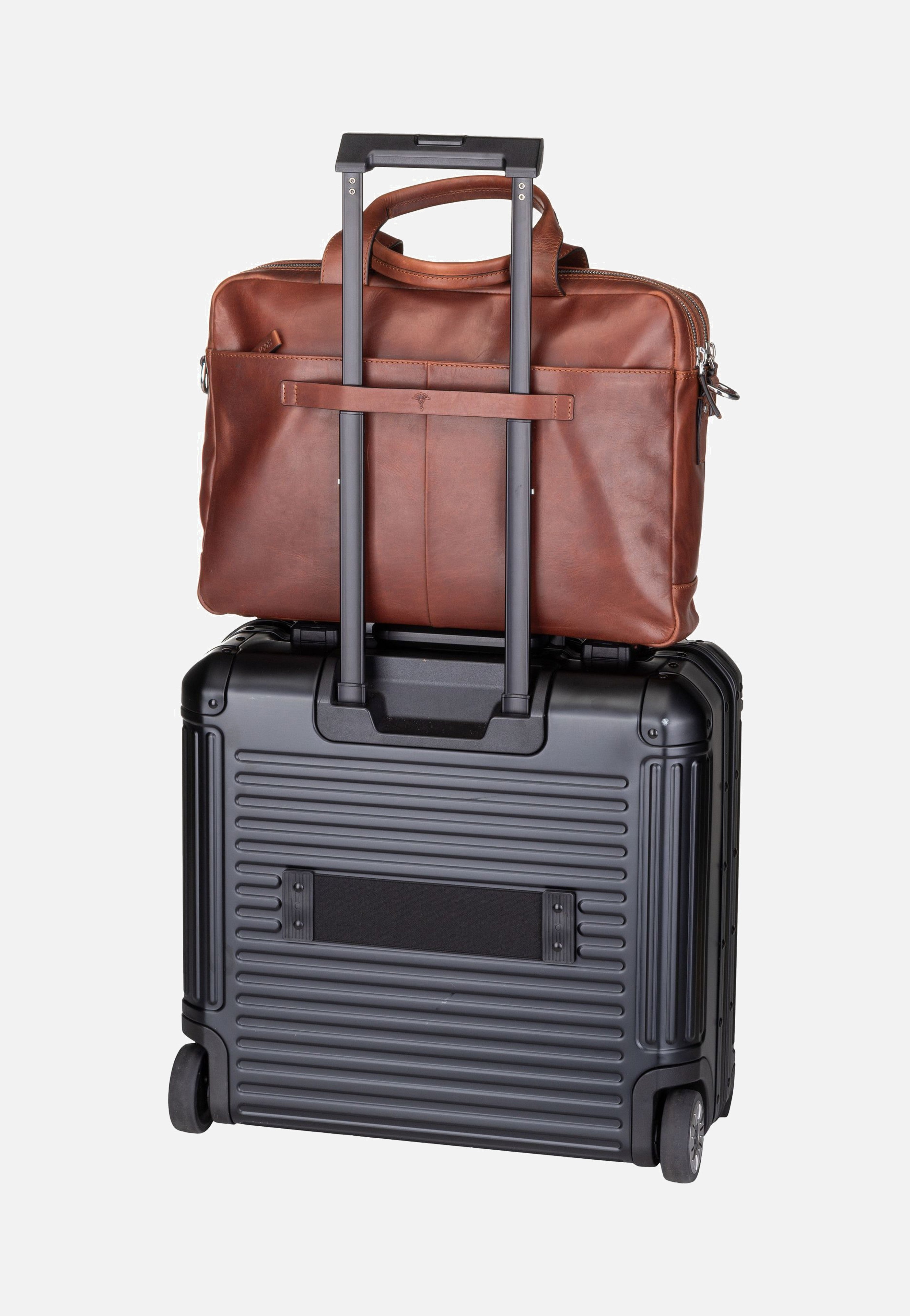 Joop - Loreto Pandion BriefBag MHZ Dark Brown - Briefcase | Men-Image