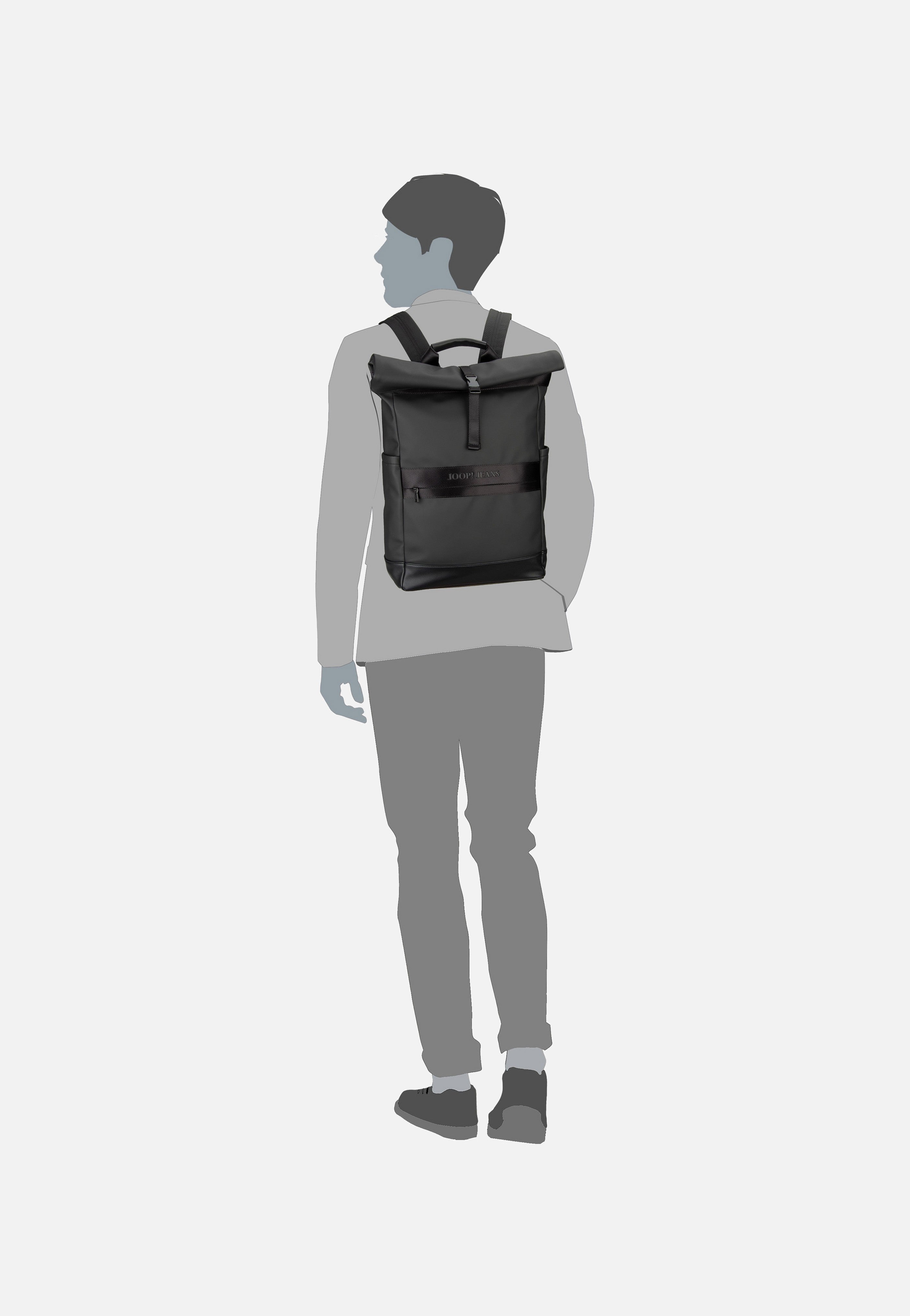 Joop - Modica Nuvola Jaron LVZ Black - Rolltop Backpack | Neutral-Image