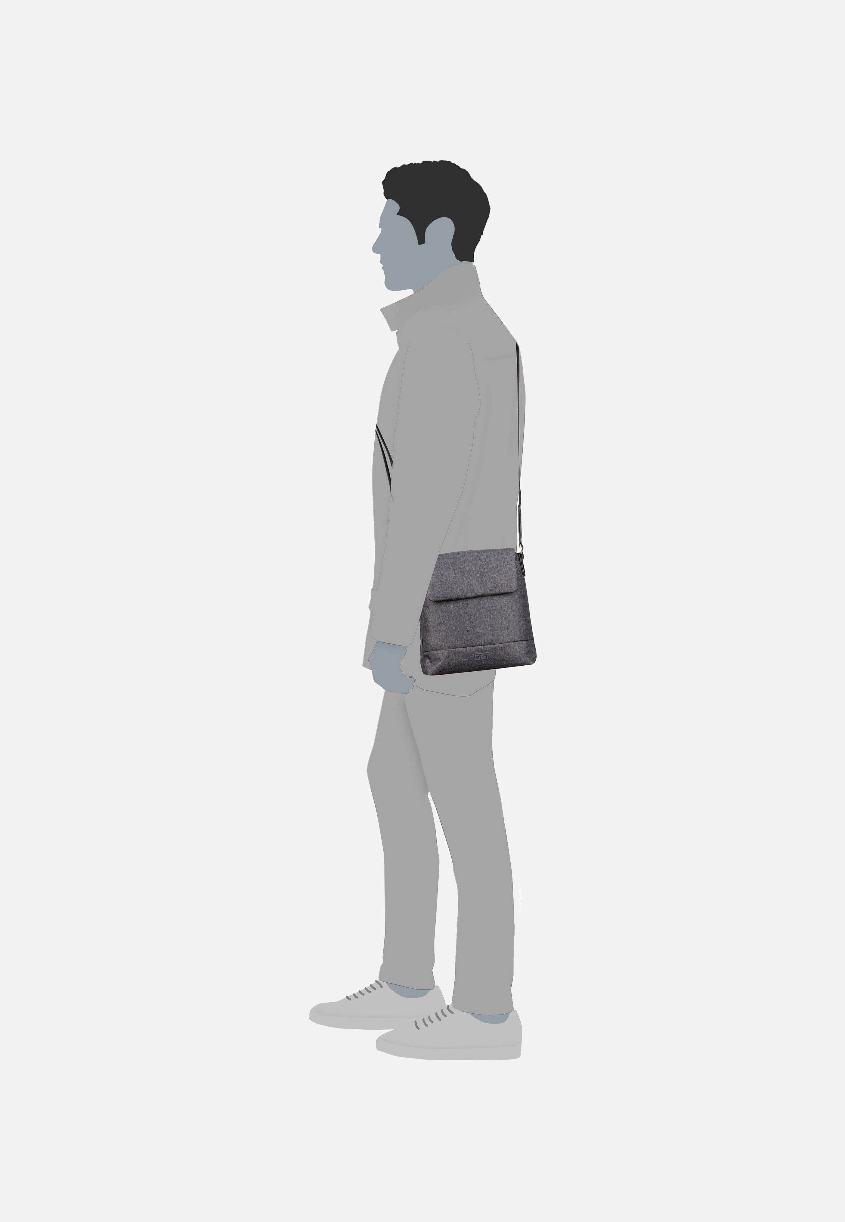 Jost - Bergen S 1463 Dark Grey - Crossbody Bag | Neutral-Image