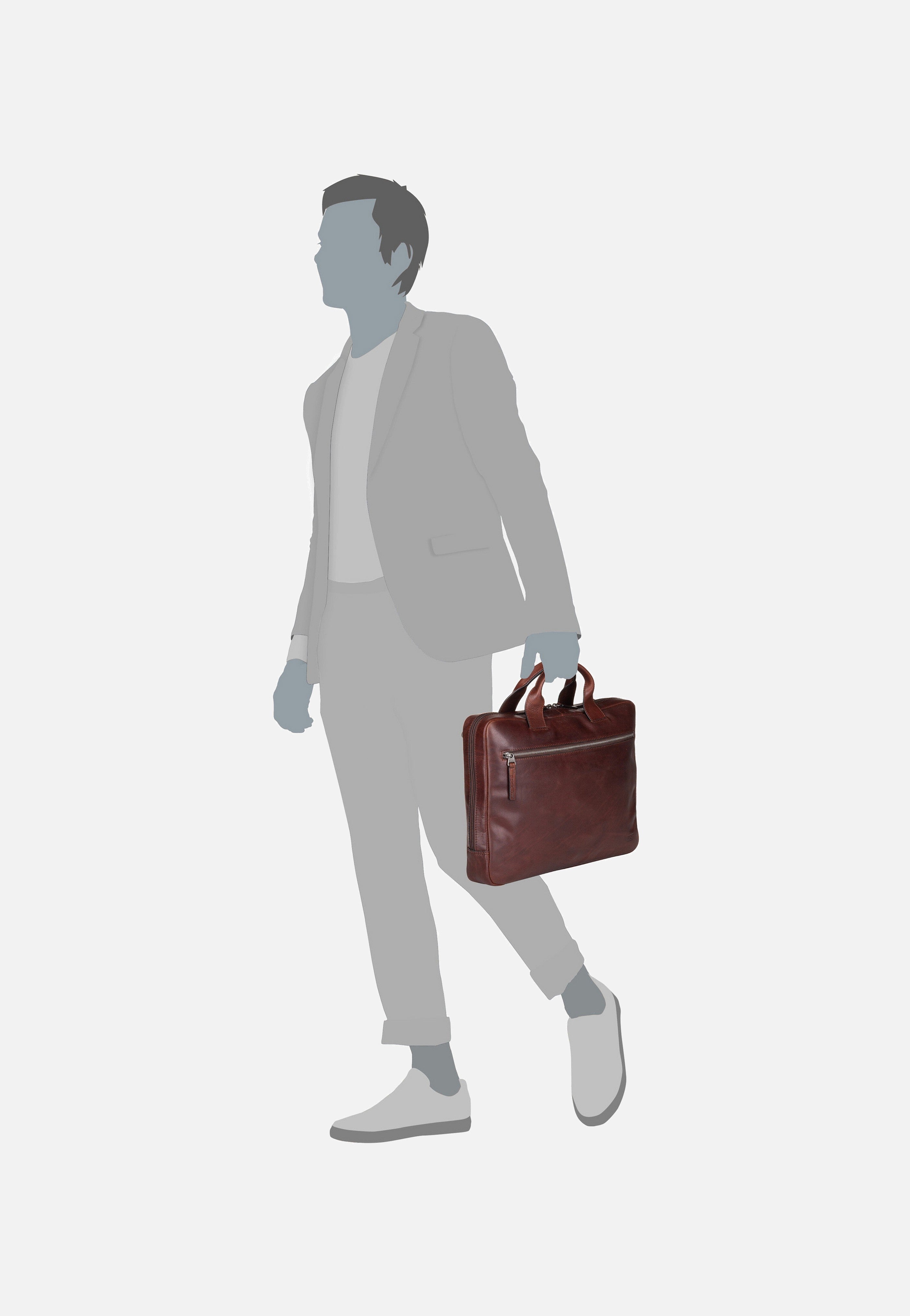 Jost - Lund Business S 6743 Braun - Briefcase | Men-Image