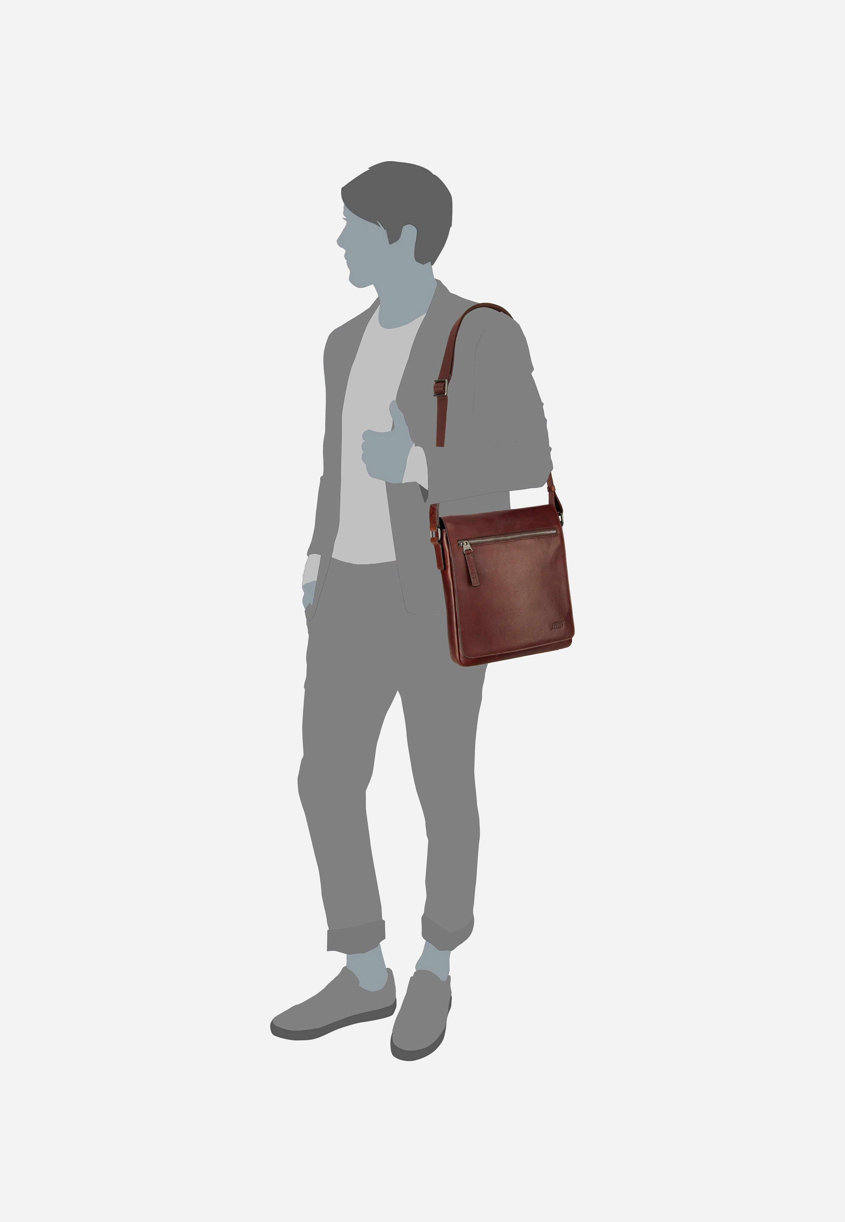 Jost - Lund L 6741 Braun - Crossbody Bag | Neutral-Image