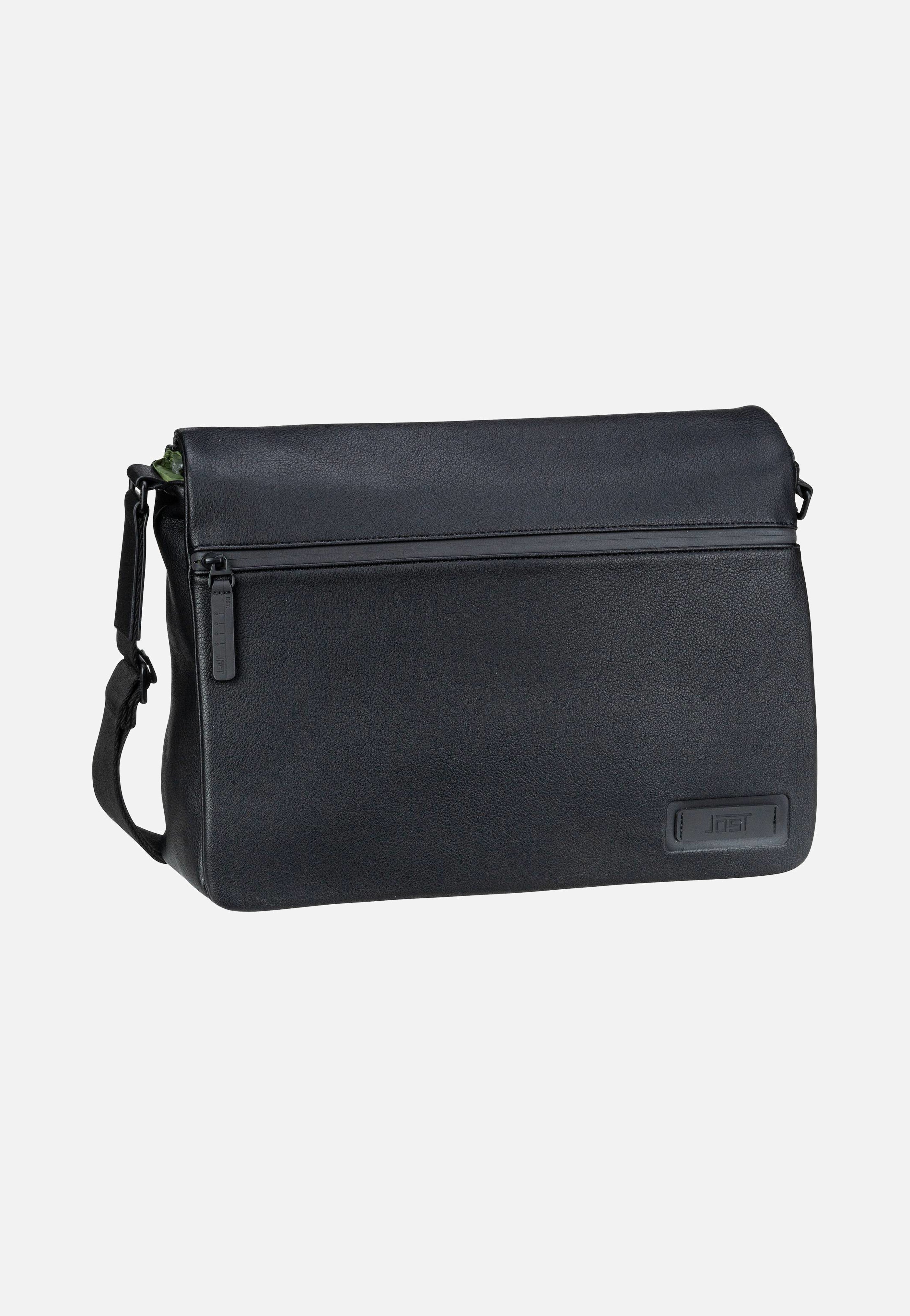 Jost - Riga Flap L Black - Messenger Bag | Men-Image