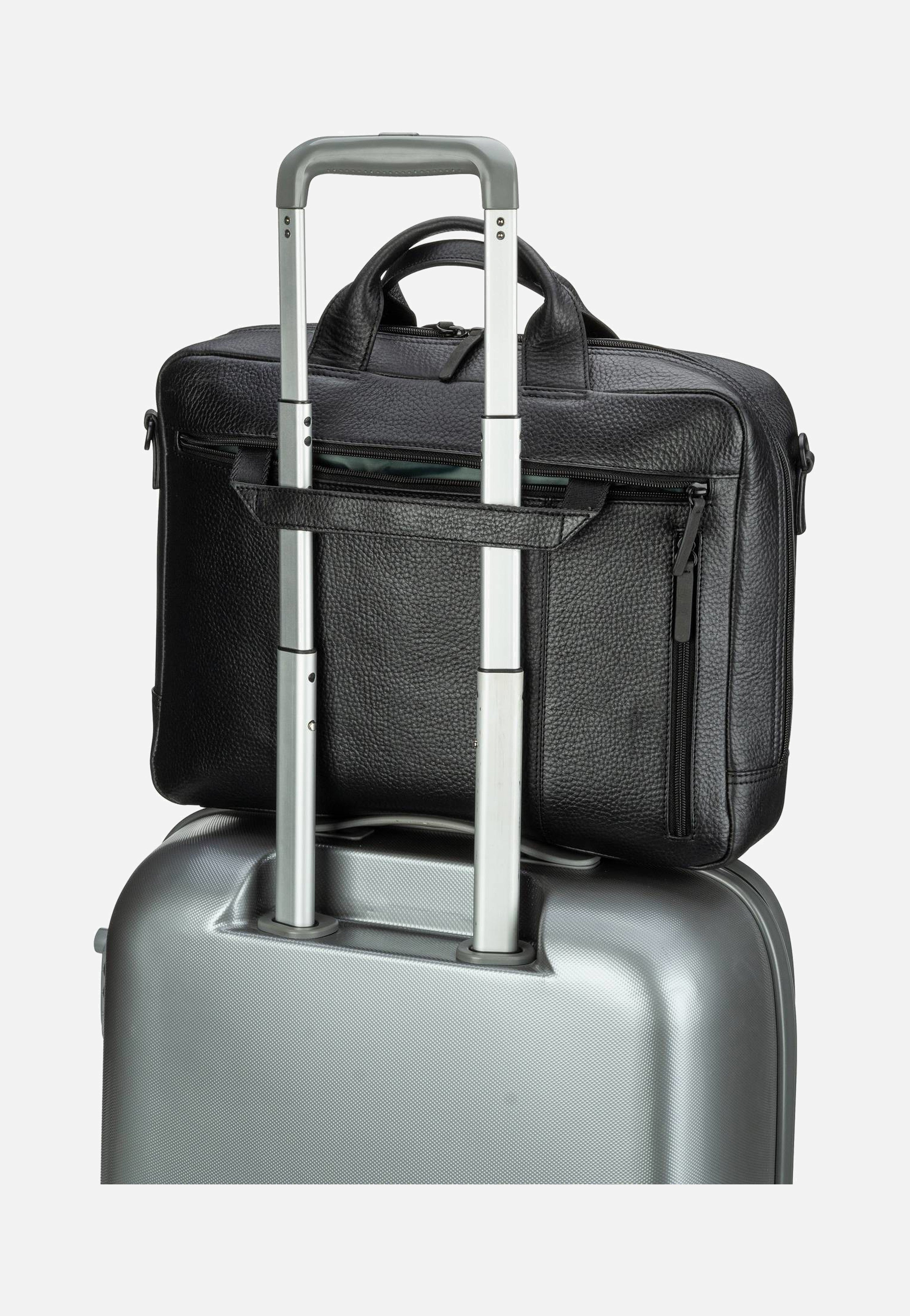 Jost - Stockholm Business Bag M 1 Comp Black - Briefcase | Men-Image