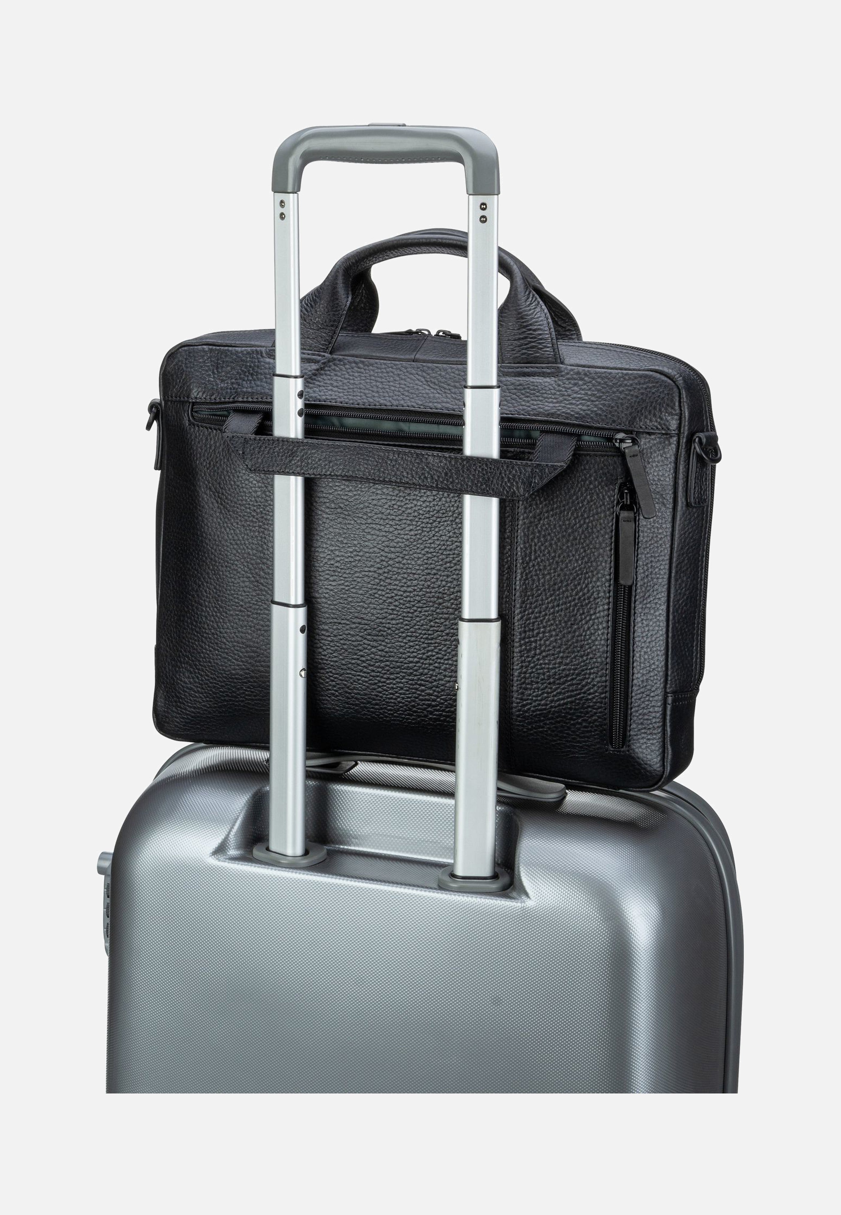 Jost - Stockholm Business Bag S 1 Comp Black - Briefcase | Men-Image