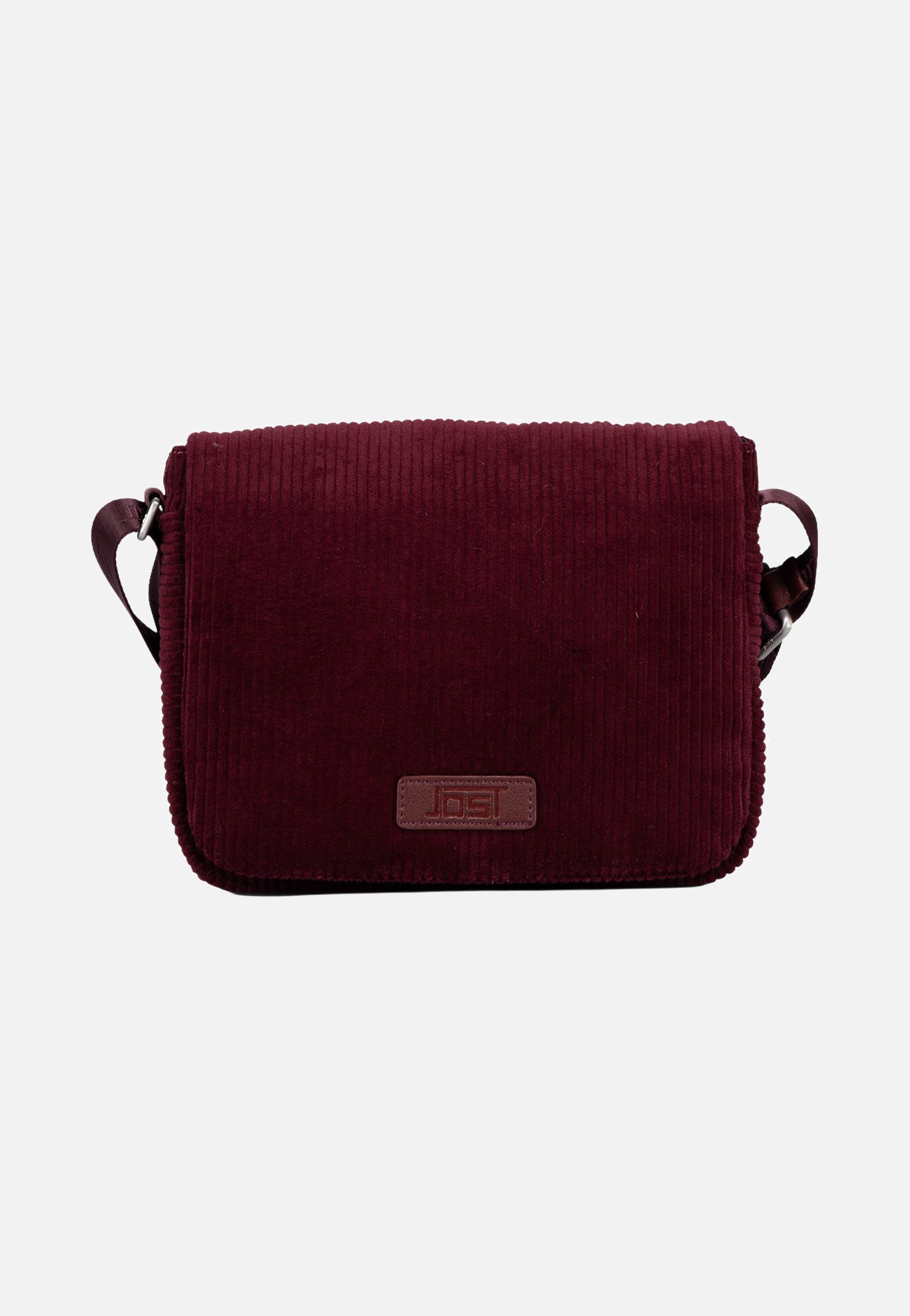 Jost Cord 3163 Burgundy Crossbody Bag