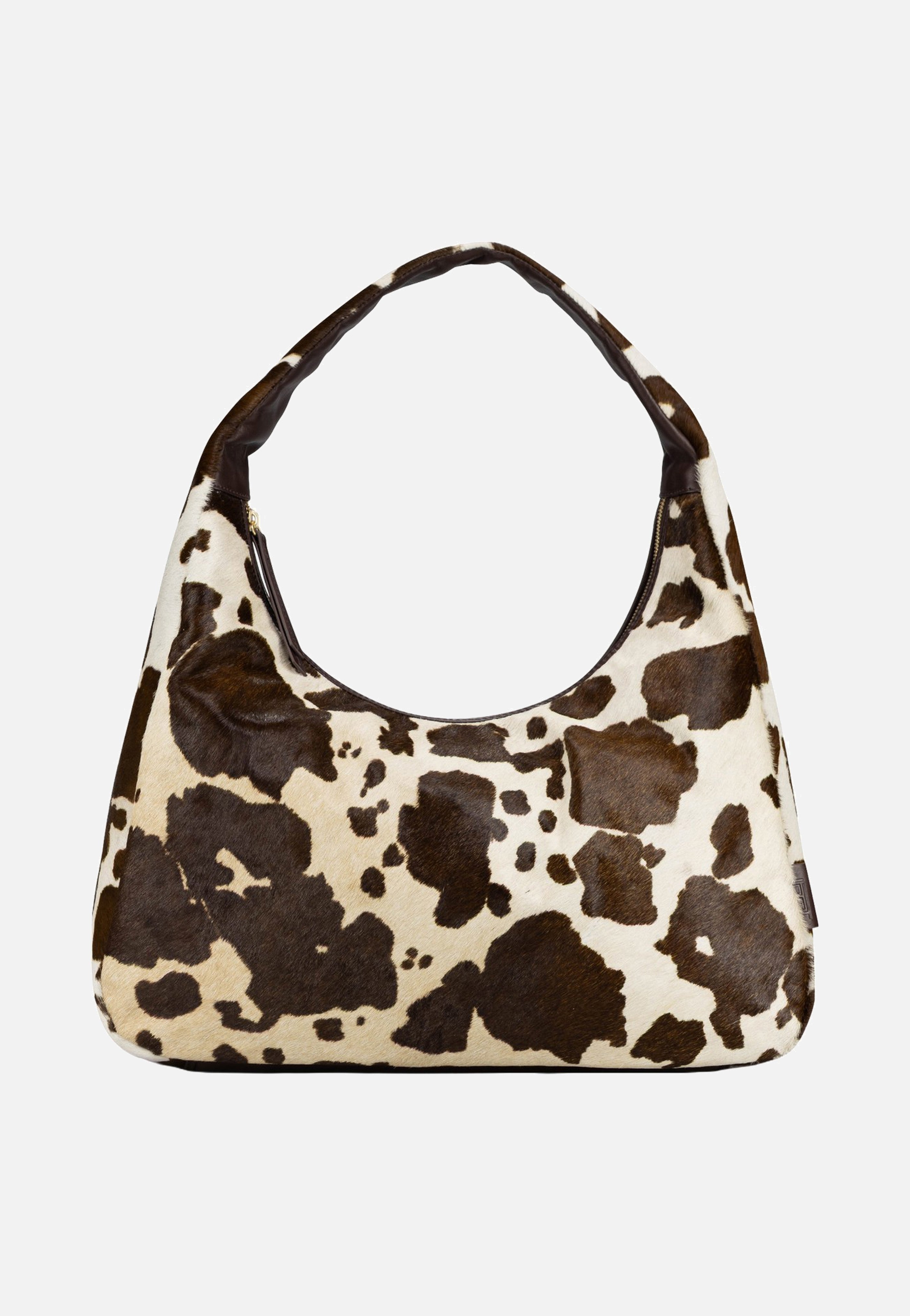Jost Furry Cow Hobo Bag L 3123 Brown Hobo Bag