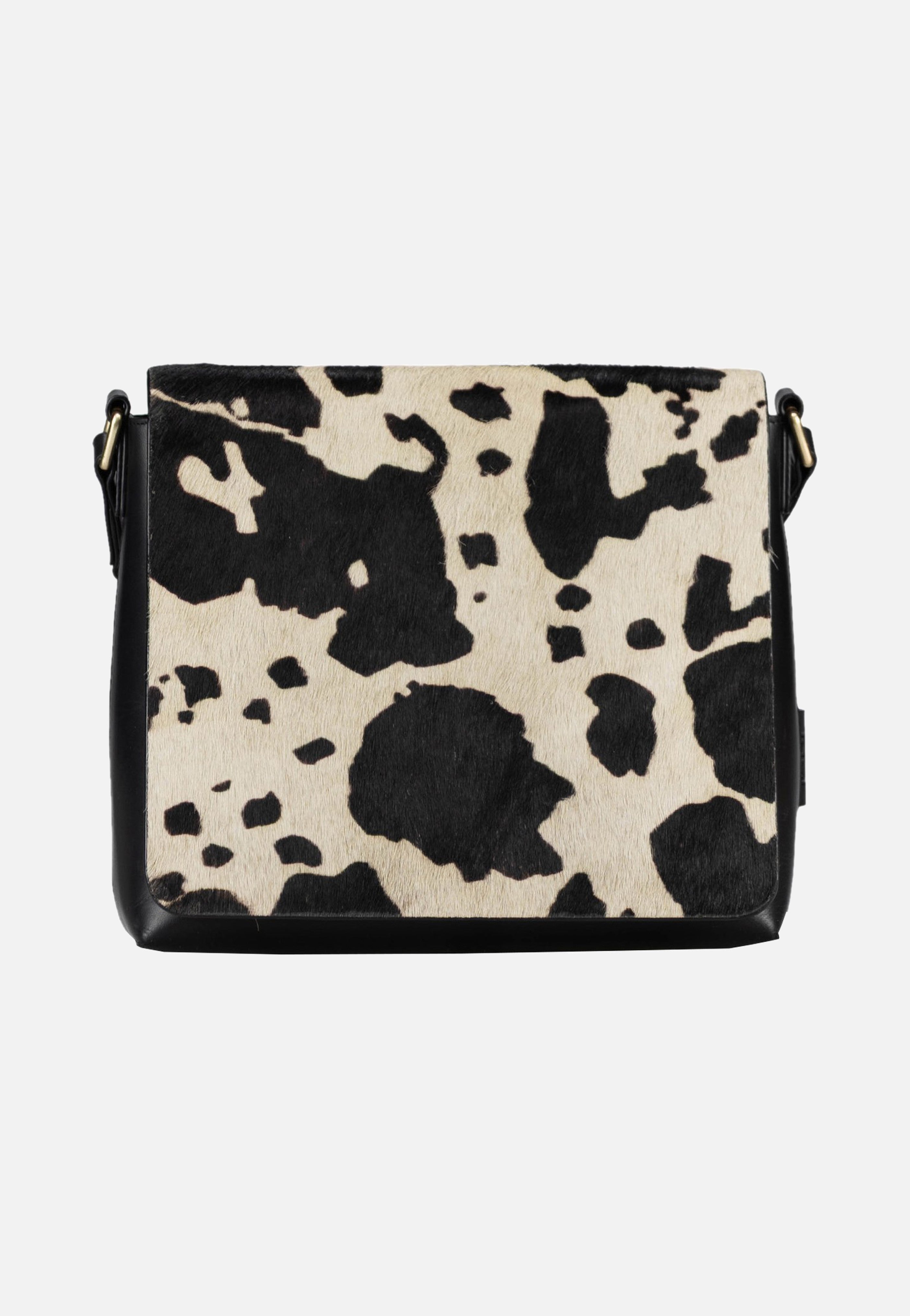 Jost Furry Cow Shoulder Bag M 3125 Black Crossbody Bag