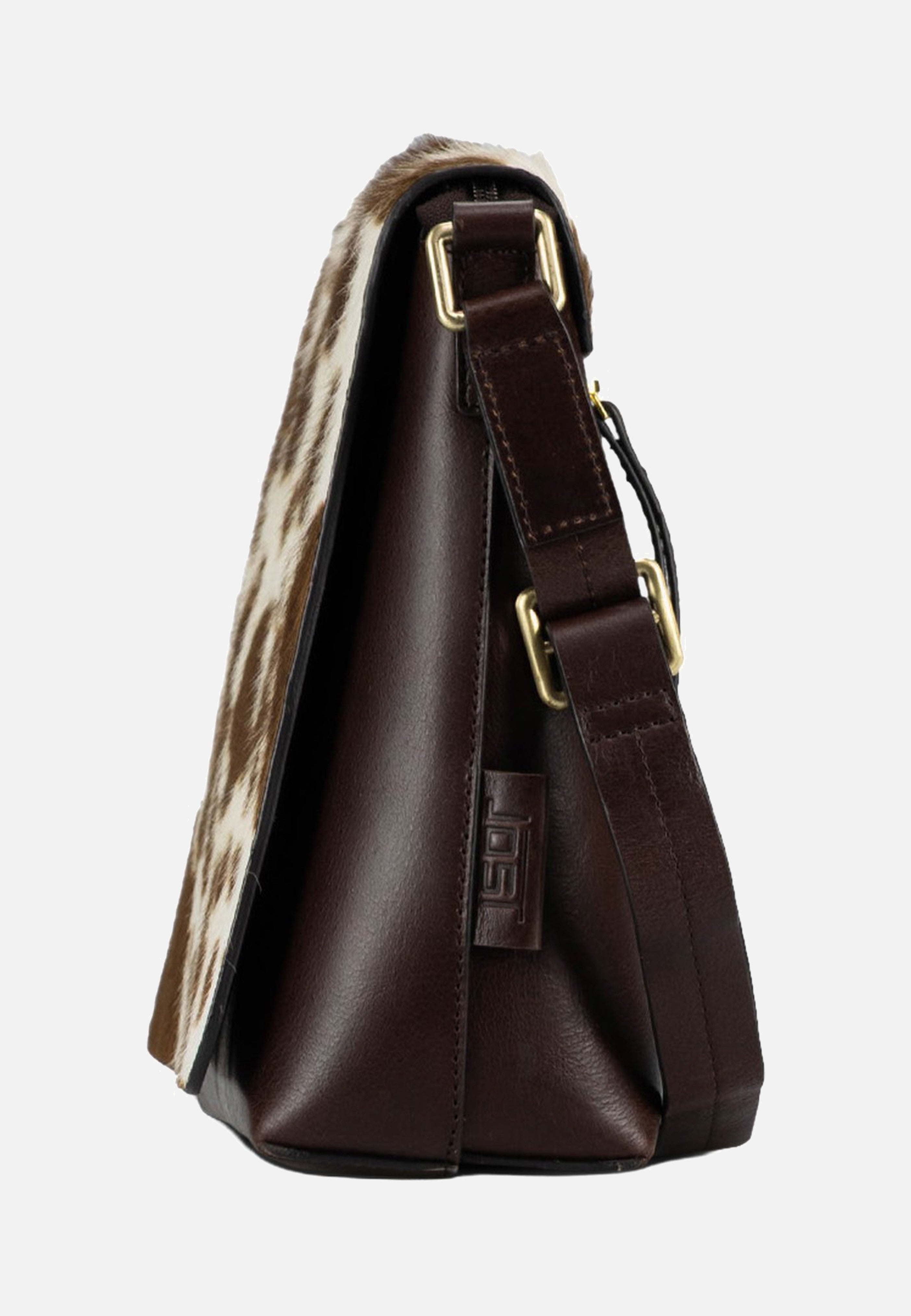 Jost Furry Cow Shoulder Bag M 3125 Brown Umhängetasche