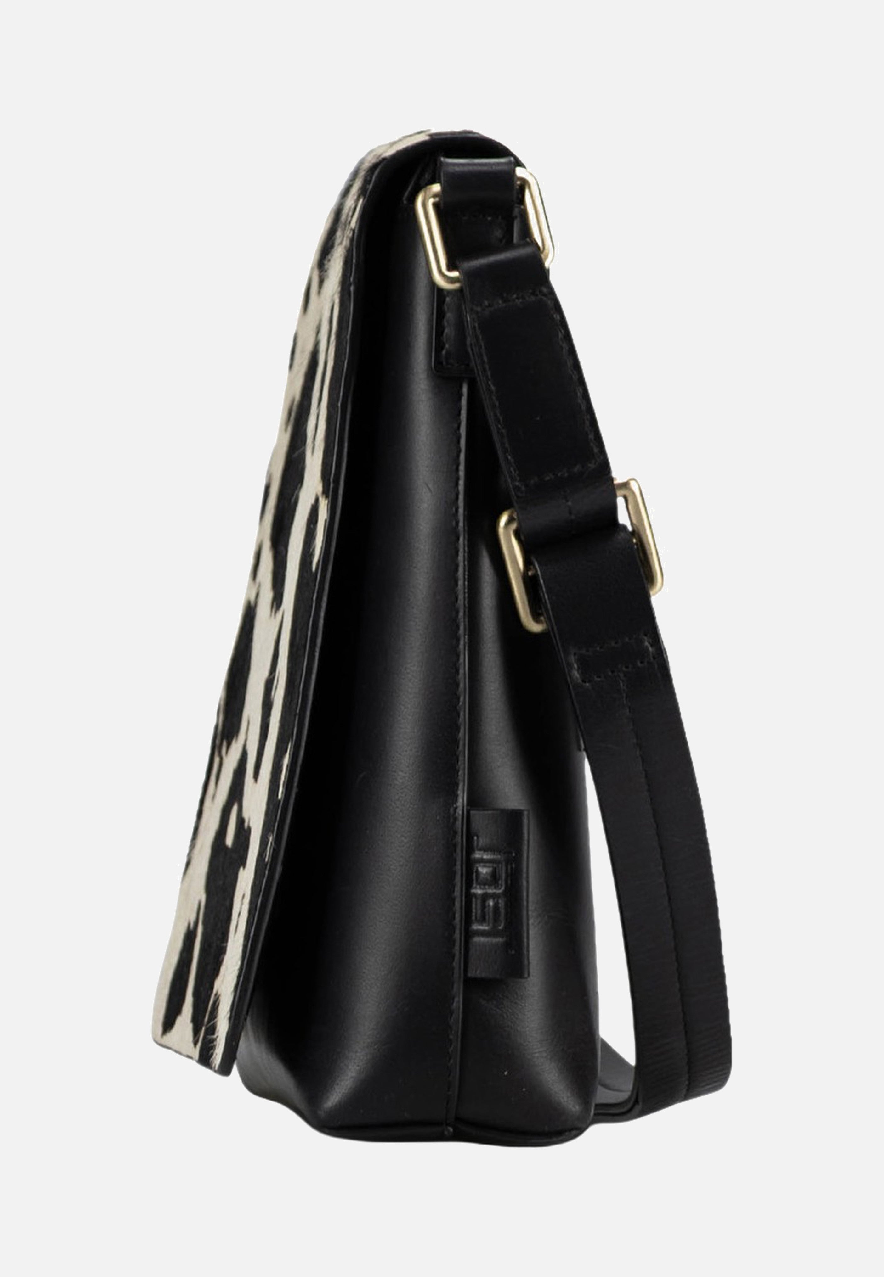 Jost Furry Cow Shoulder Bag S 3124 Black Schultertasche
