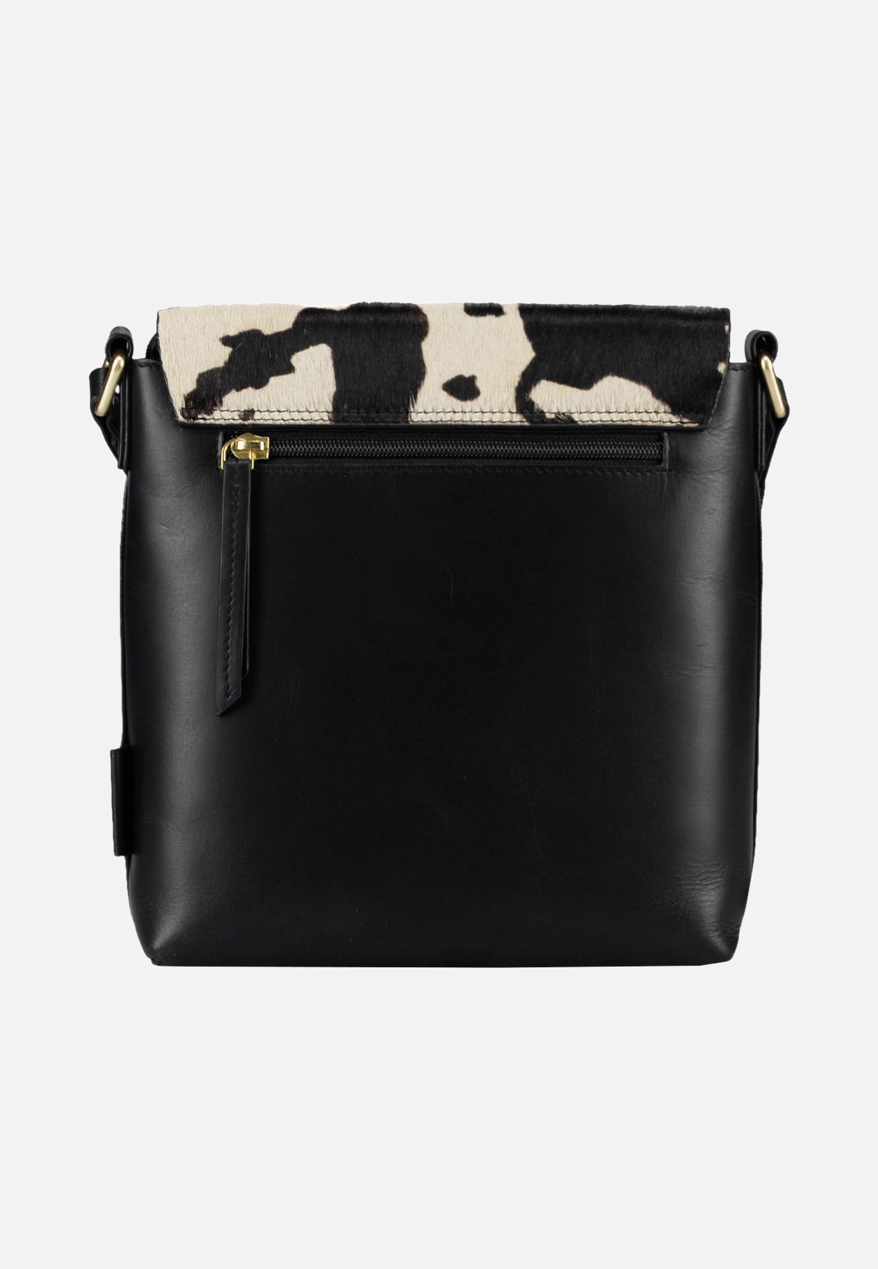 Jost Furry Cow Shoulder Bag S 3124 Black Schultertasche