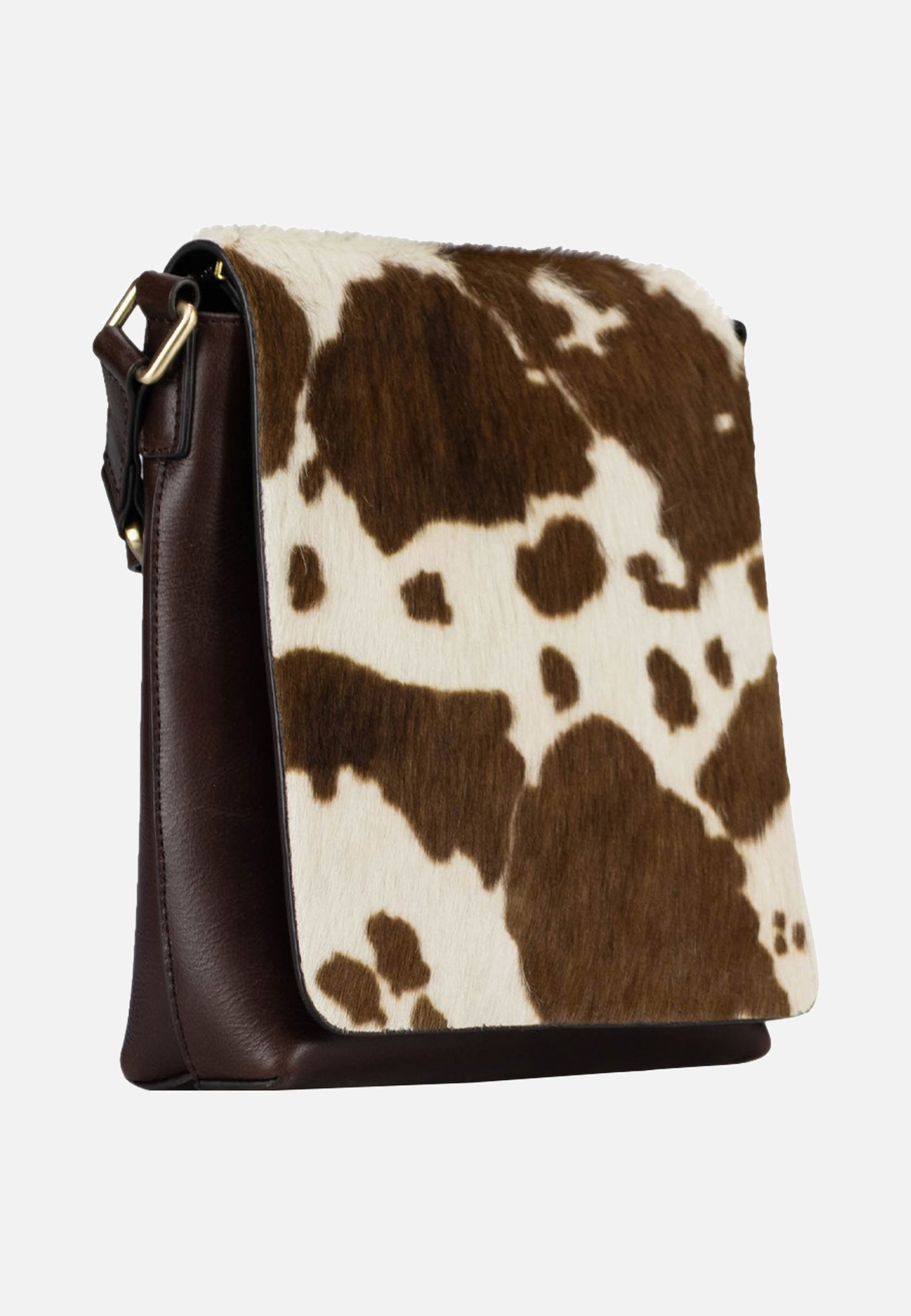 Jost Furry Cow Shoulder Bag S 3124 Brown Schultertasche