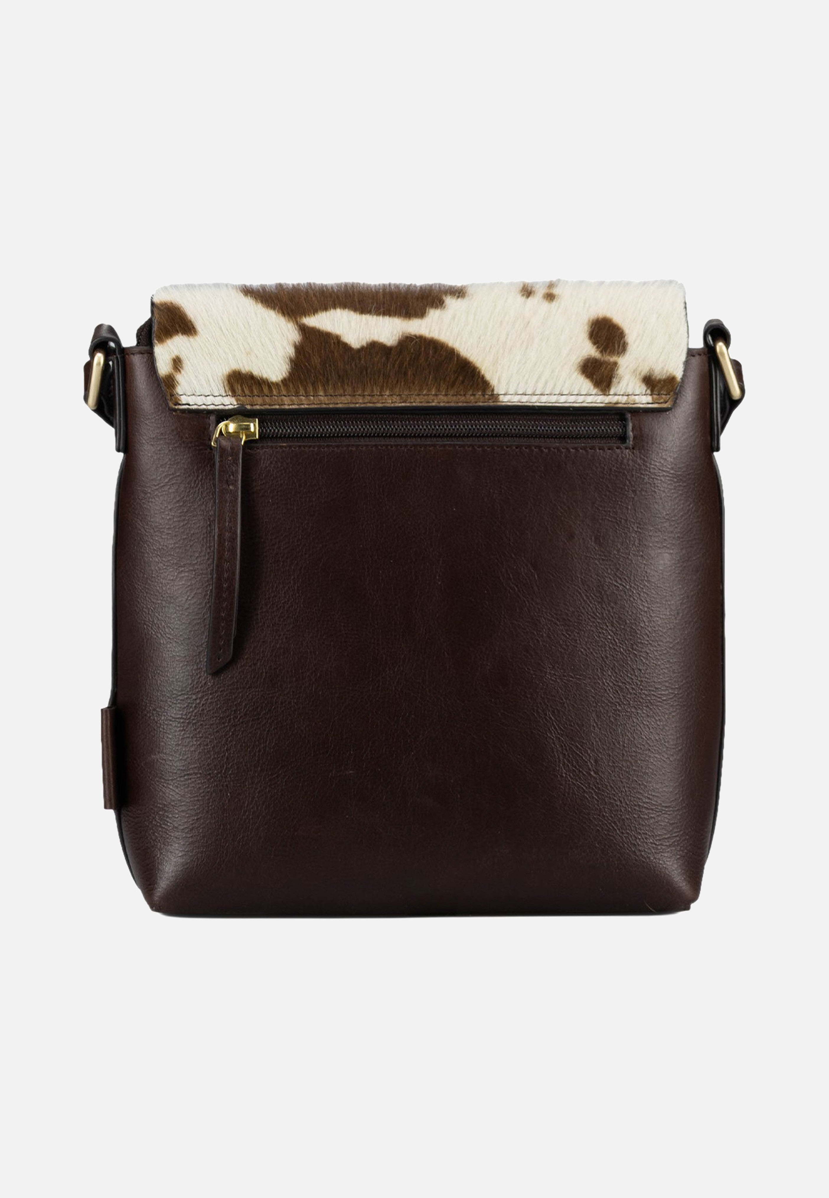 Jost Furry Cow Shoulder Bag S 3124 Brown Schultertasche