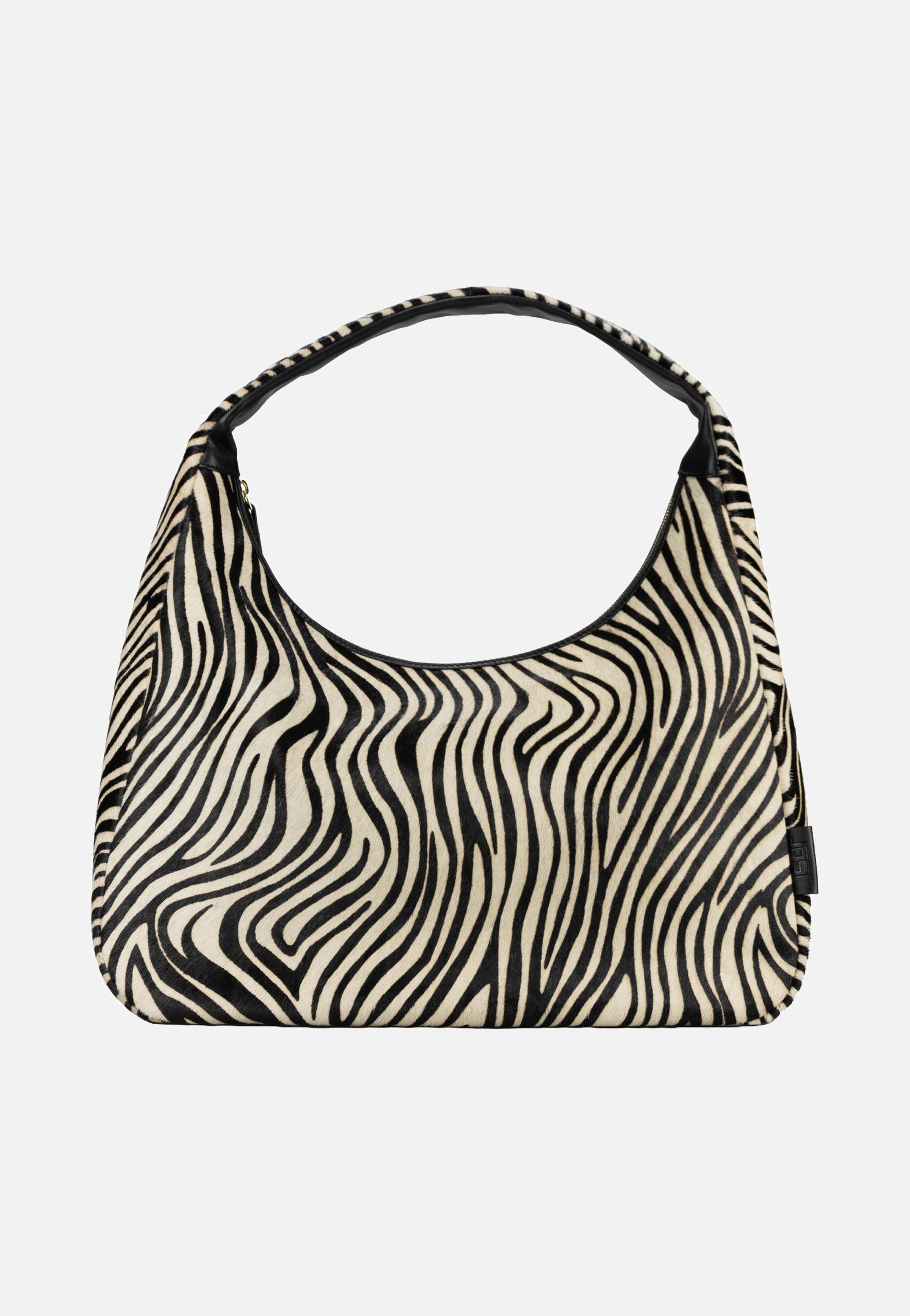 Jost Furry Zebra Hobo Bag L 3113 Zebra Hobo Bag