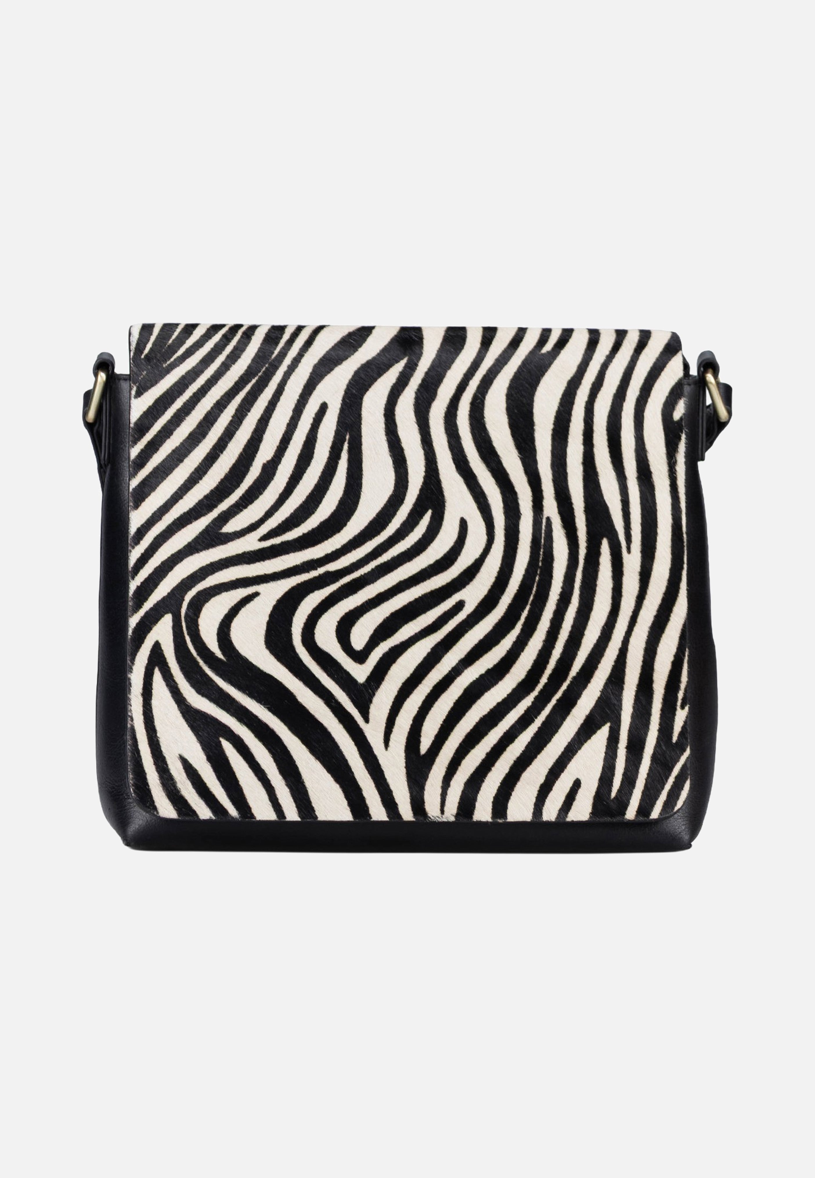Jost Furry Zebra Shoulder Bag M 3115 Zebra Umhängetasche