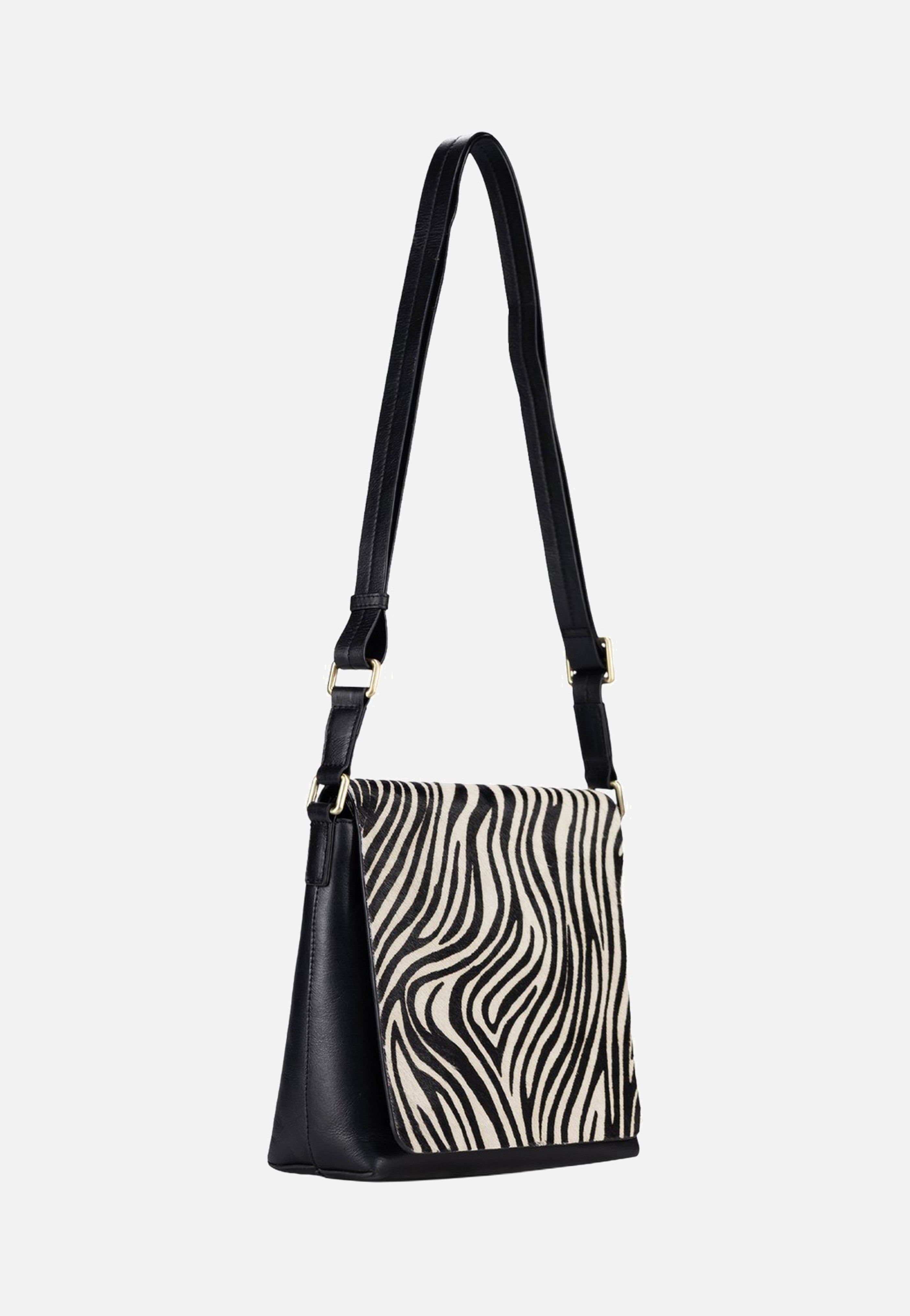 Jost - Furry Zebra Shoulder Bag M 3115 Zebra - Shoulder Bag | Neutral-Image