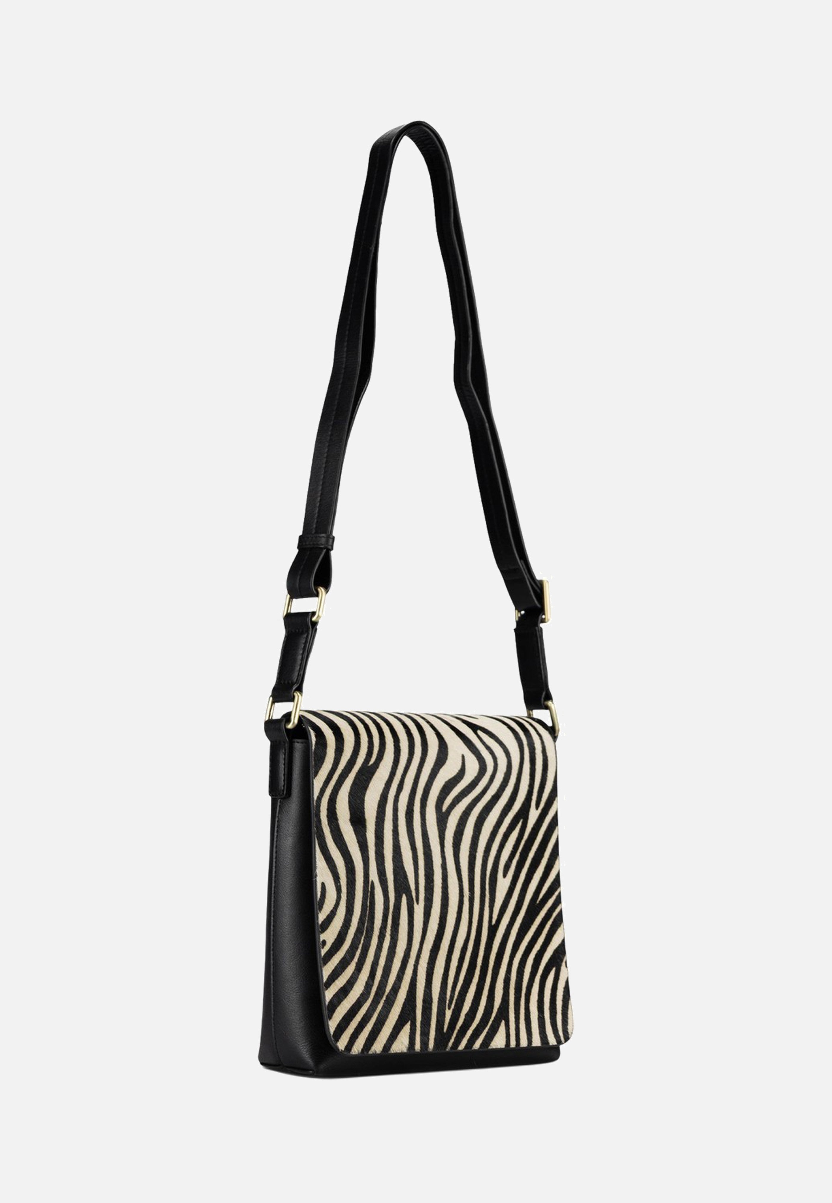 Jost Furry Zebra Shoulder Bag S 3114 Zebra Schultertasche