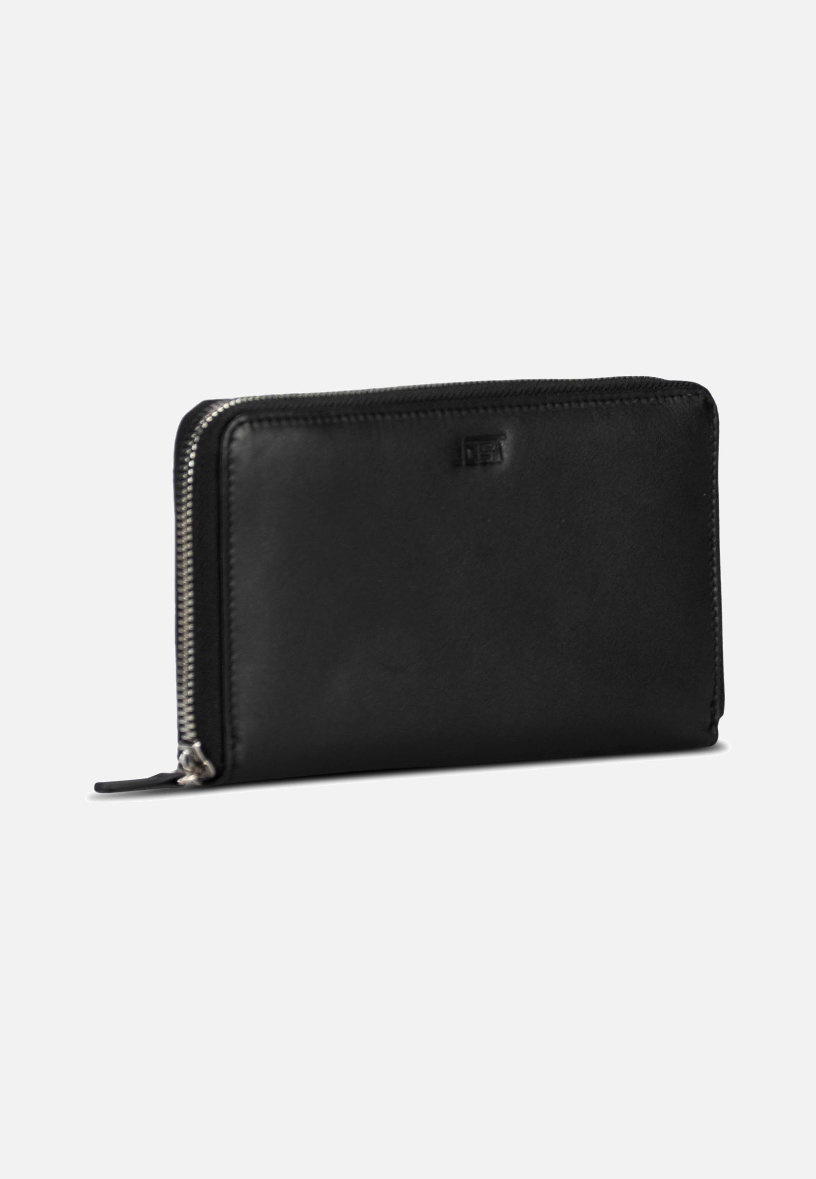 Jost Odense Zip 6330 Large Black Portemonnaie