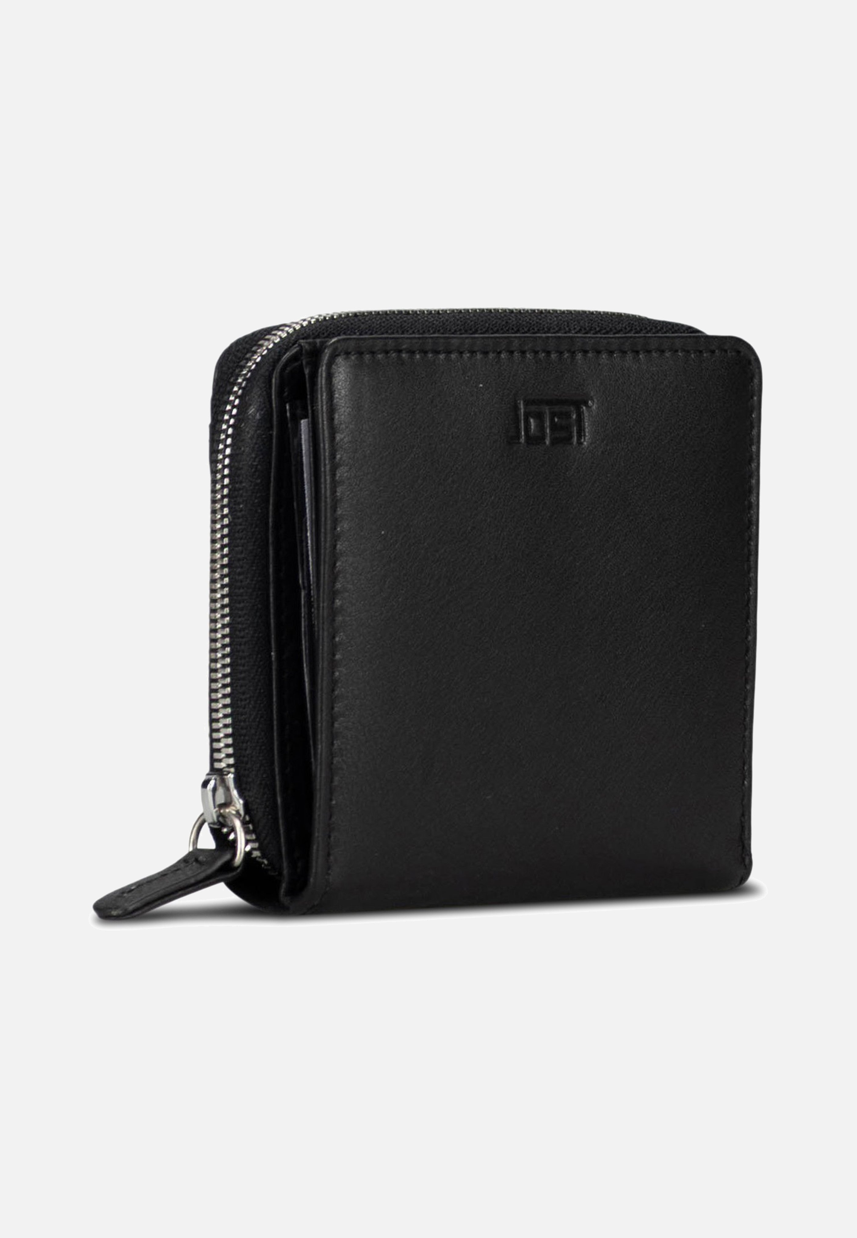 Jost Odense Zip 6334 Small Black Portemonnaie