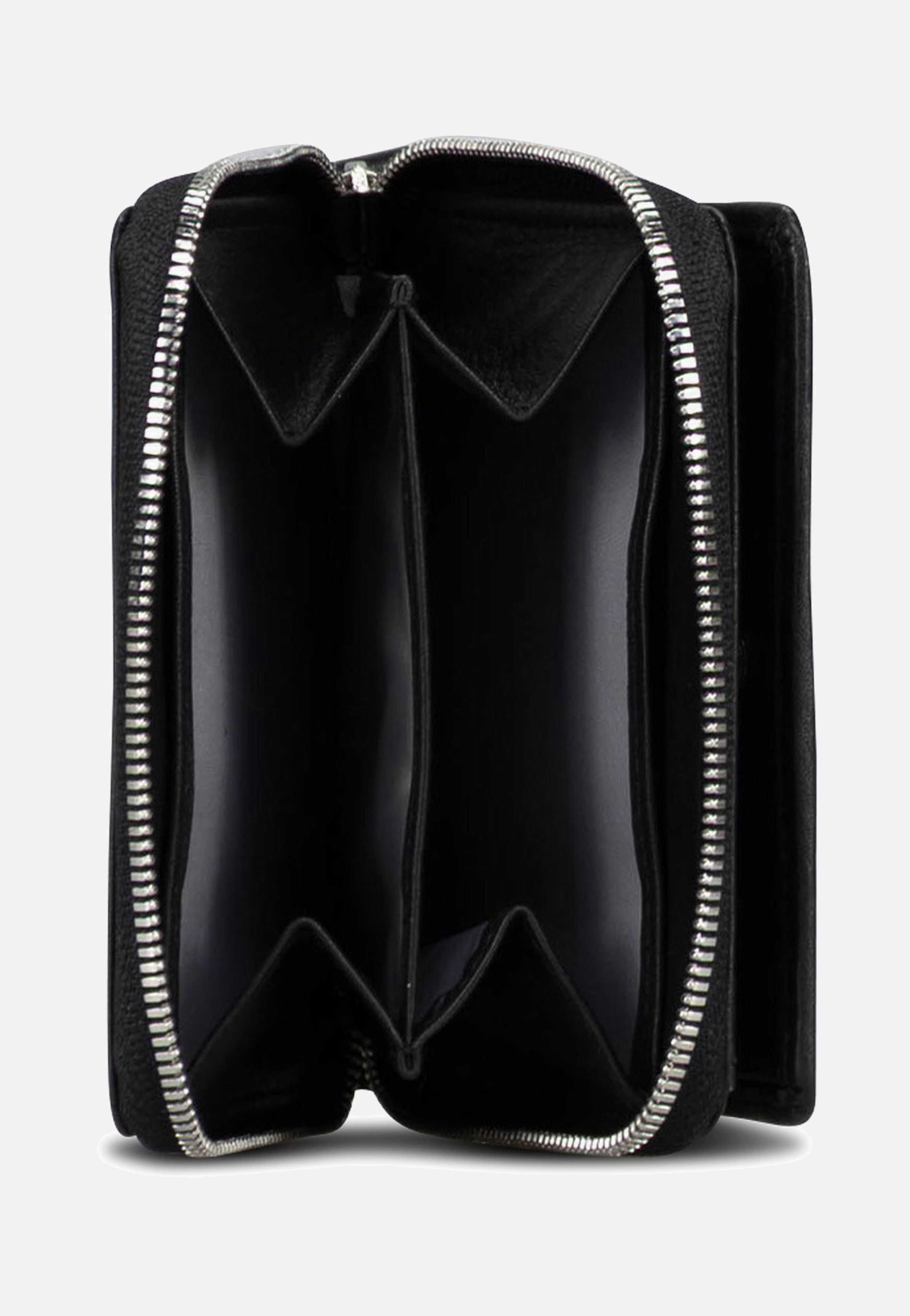 Jost Odense Zip 6334 Small Black Portemonnaie