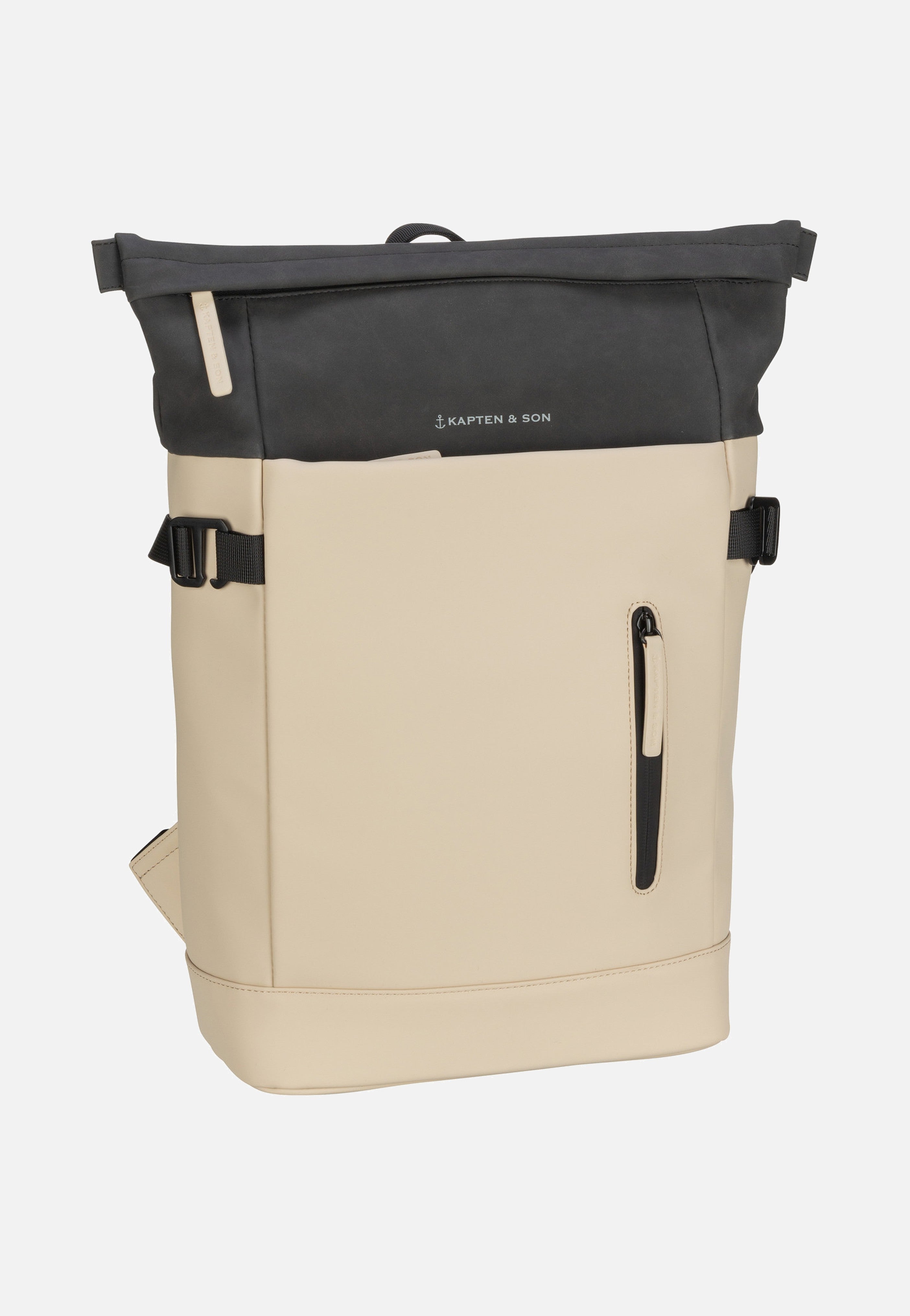 Kapten & Son Aarhus Cream Black Rucksack