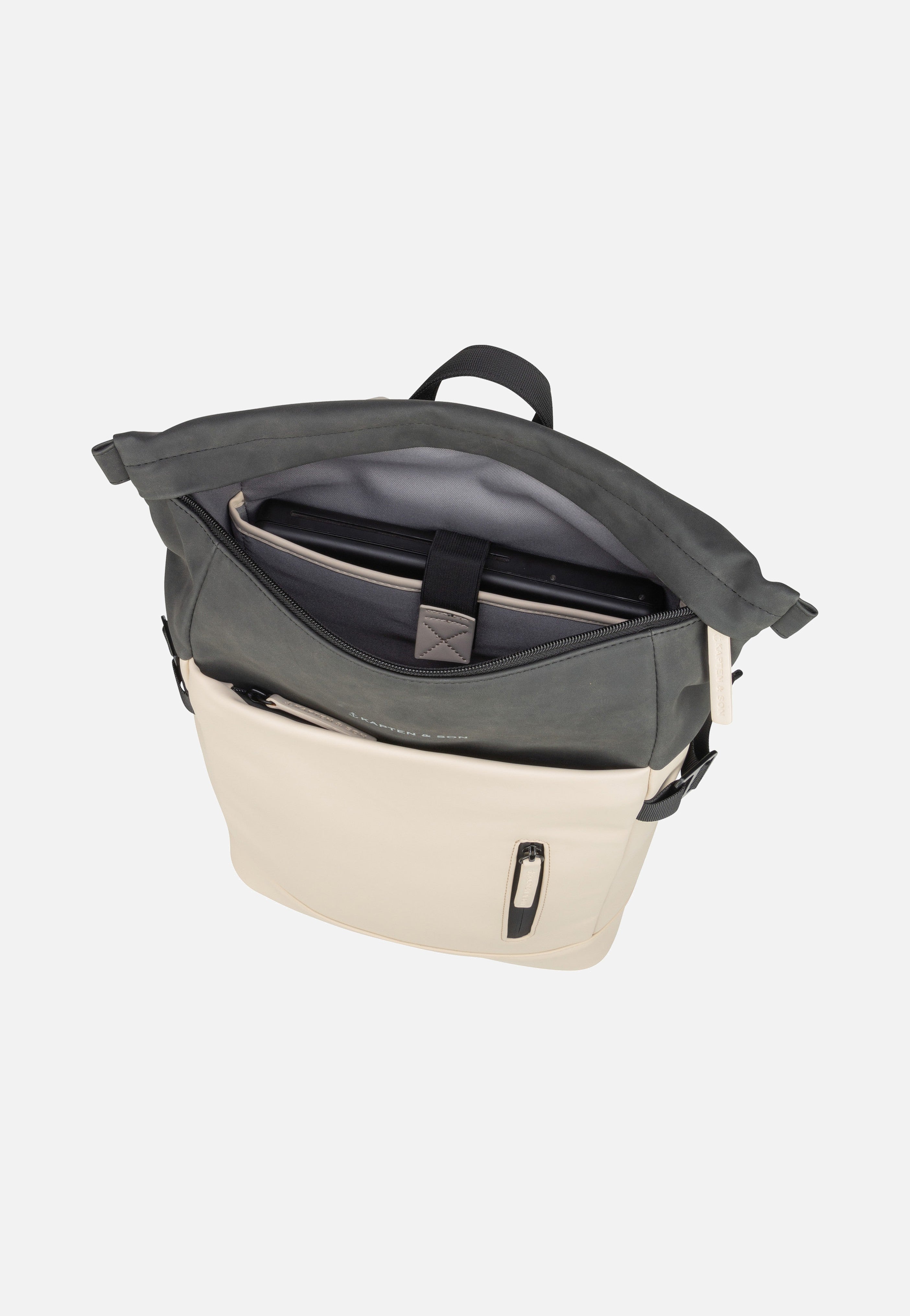 Kapten & Son Aarhus Cream Black Rucksack