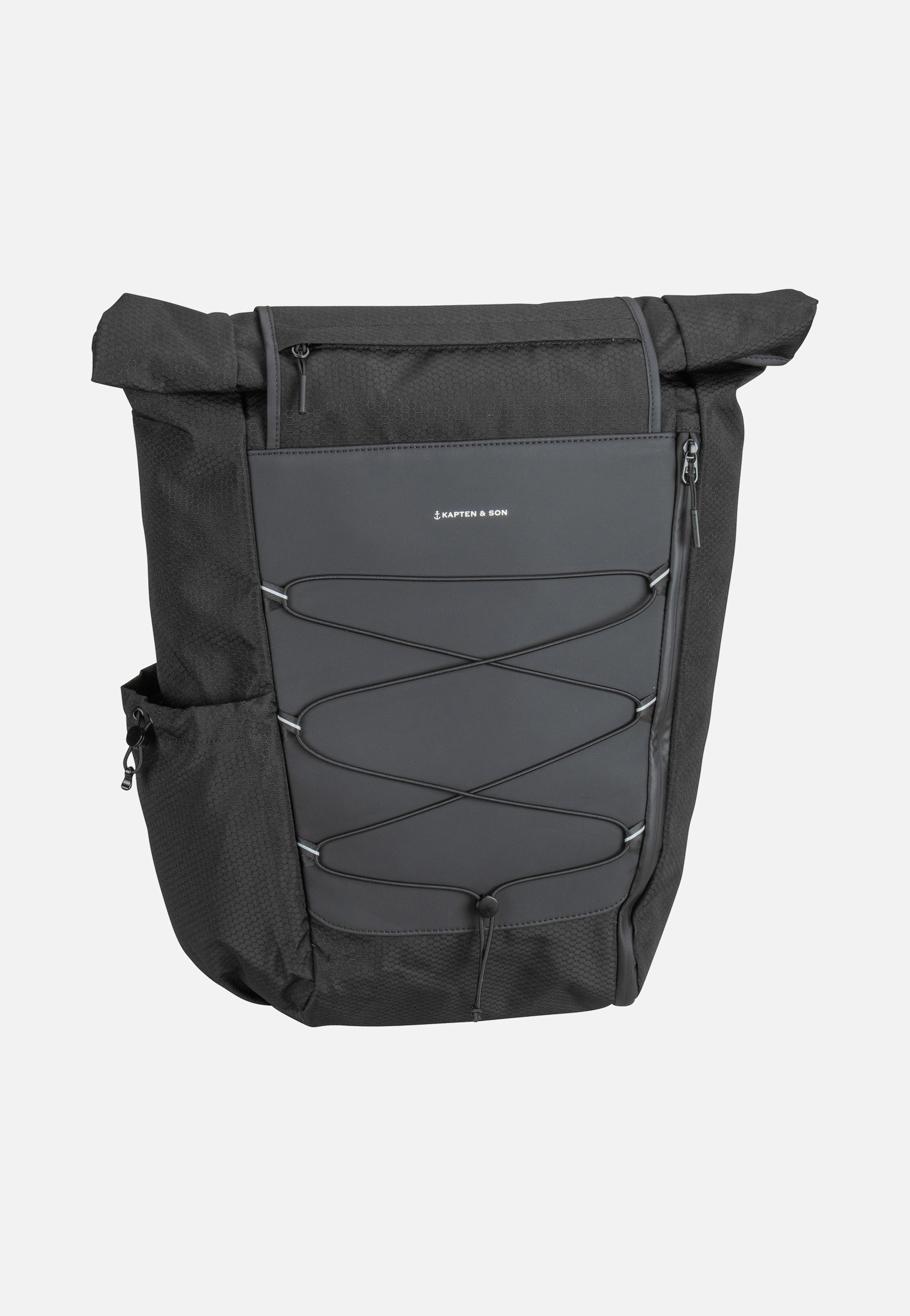 Kapten & Son - Banff All Black - Rolltop Backpack | Neutral-Image