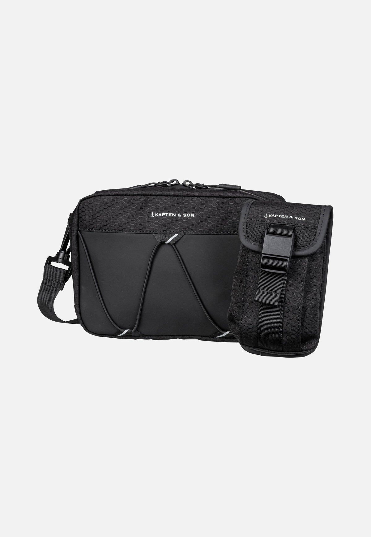 Kapten & Son Banff Chestbag All Black Crossbody Bag