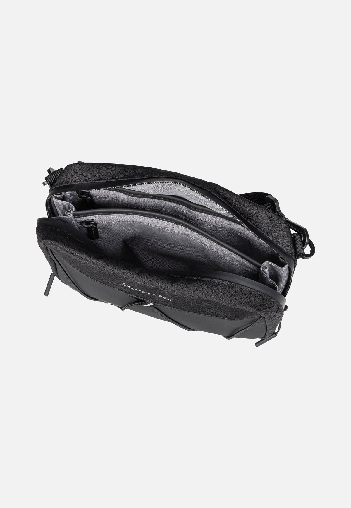 Kapten & Son Banff Chestbag All Black Crossbody Bag