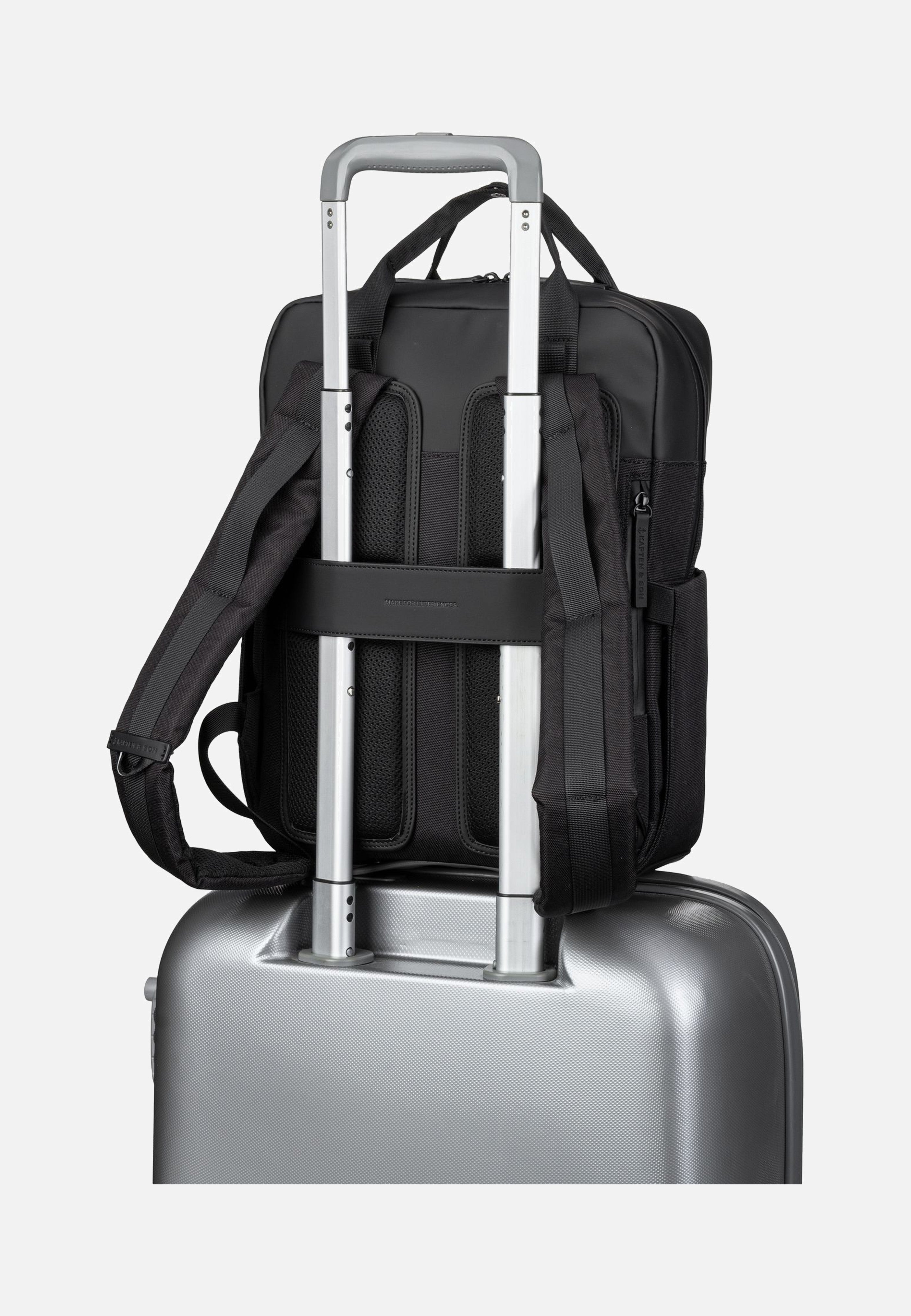 Kapten & Son - Bergen Pro Diaper BP All Black - Backpack | Neutral-Image