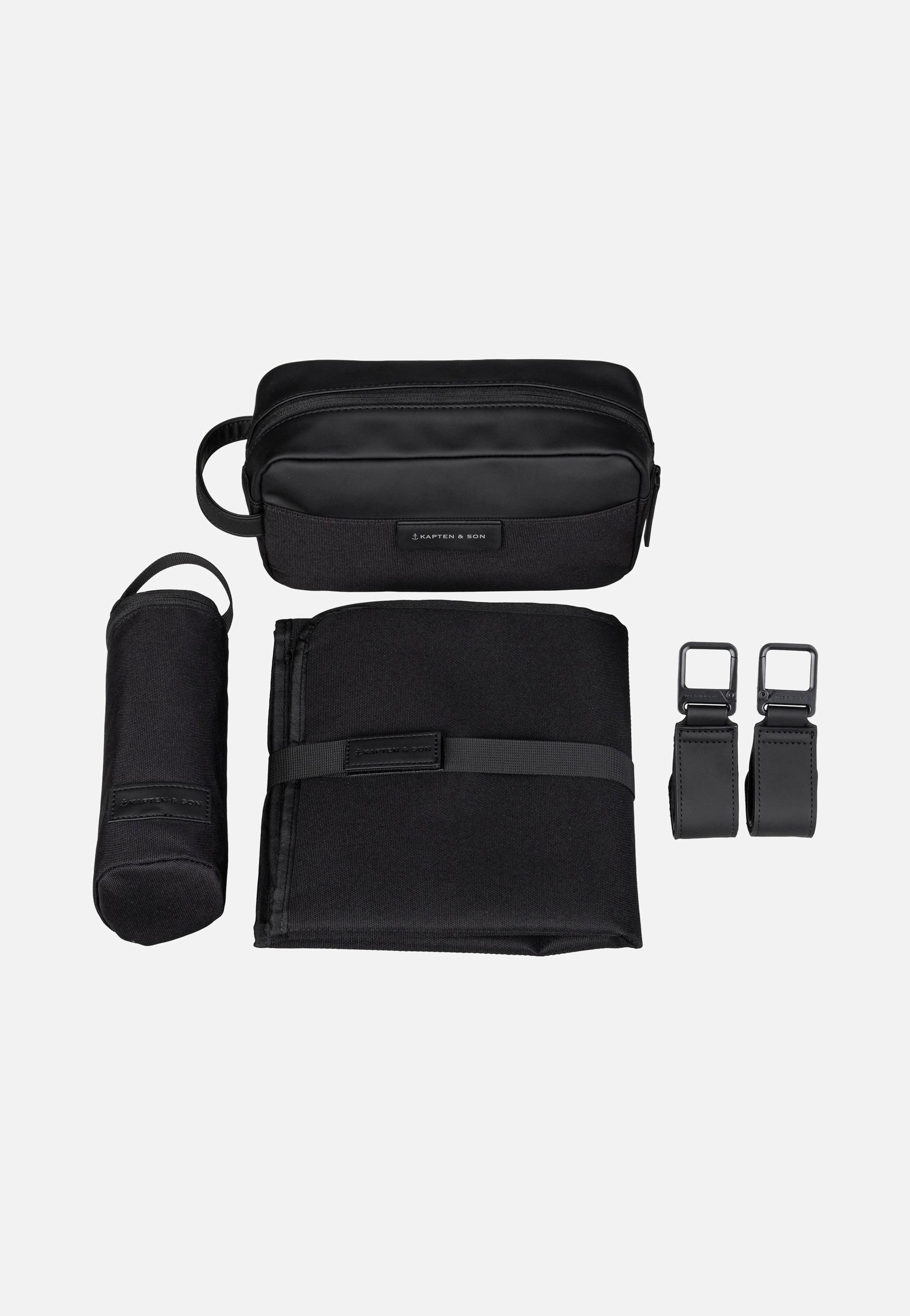 Kapten & Son - Bergen Pro Diaper BP All Black - Backpack | Neutral-Image