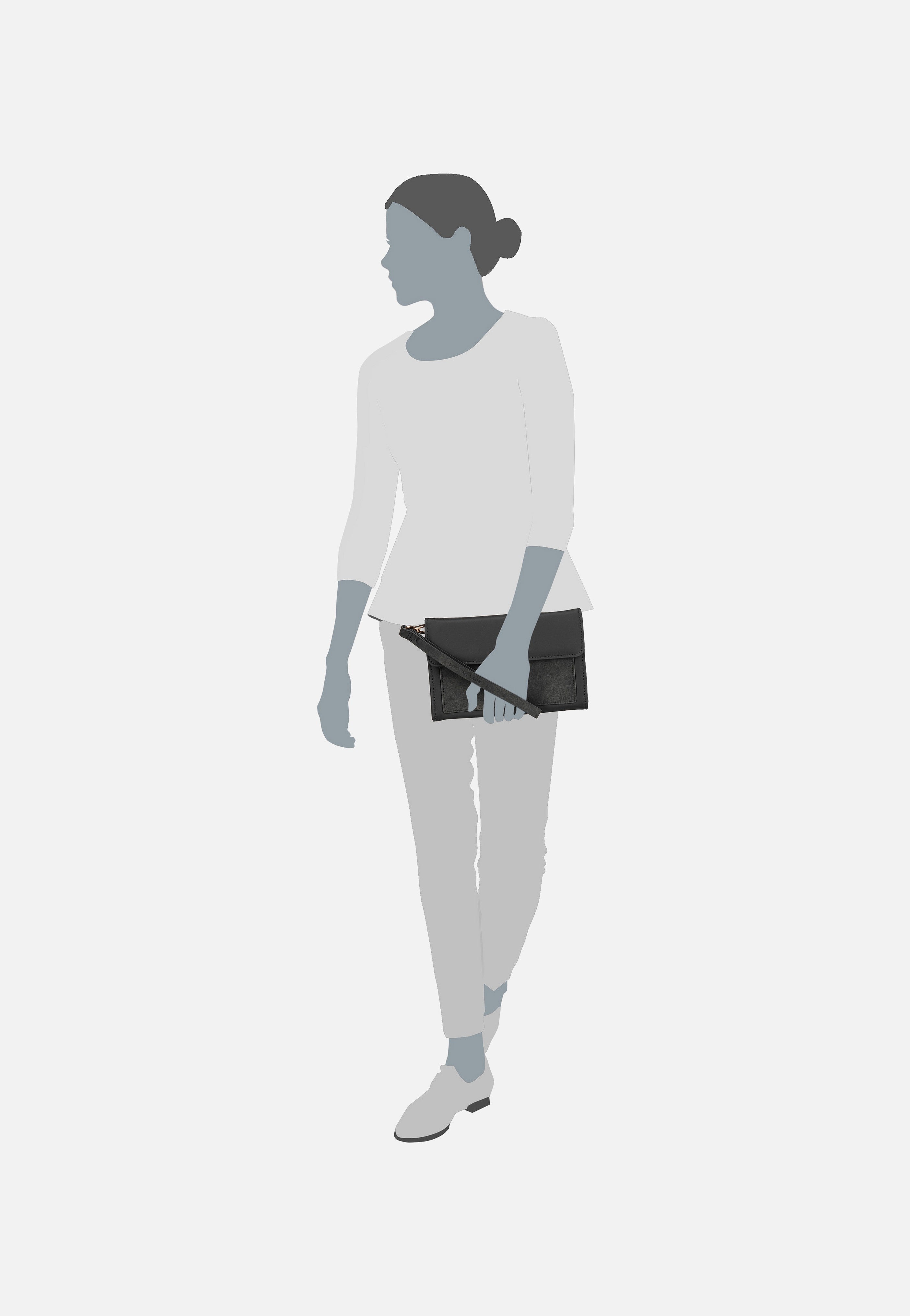 Kapten & Son - Clutch Versailles All Black - Clutch | Women-Image