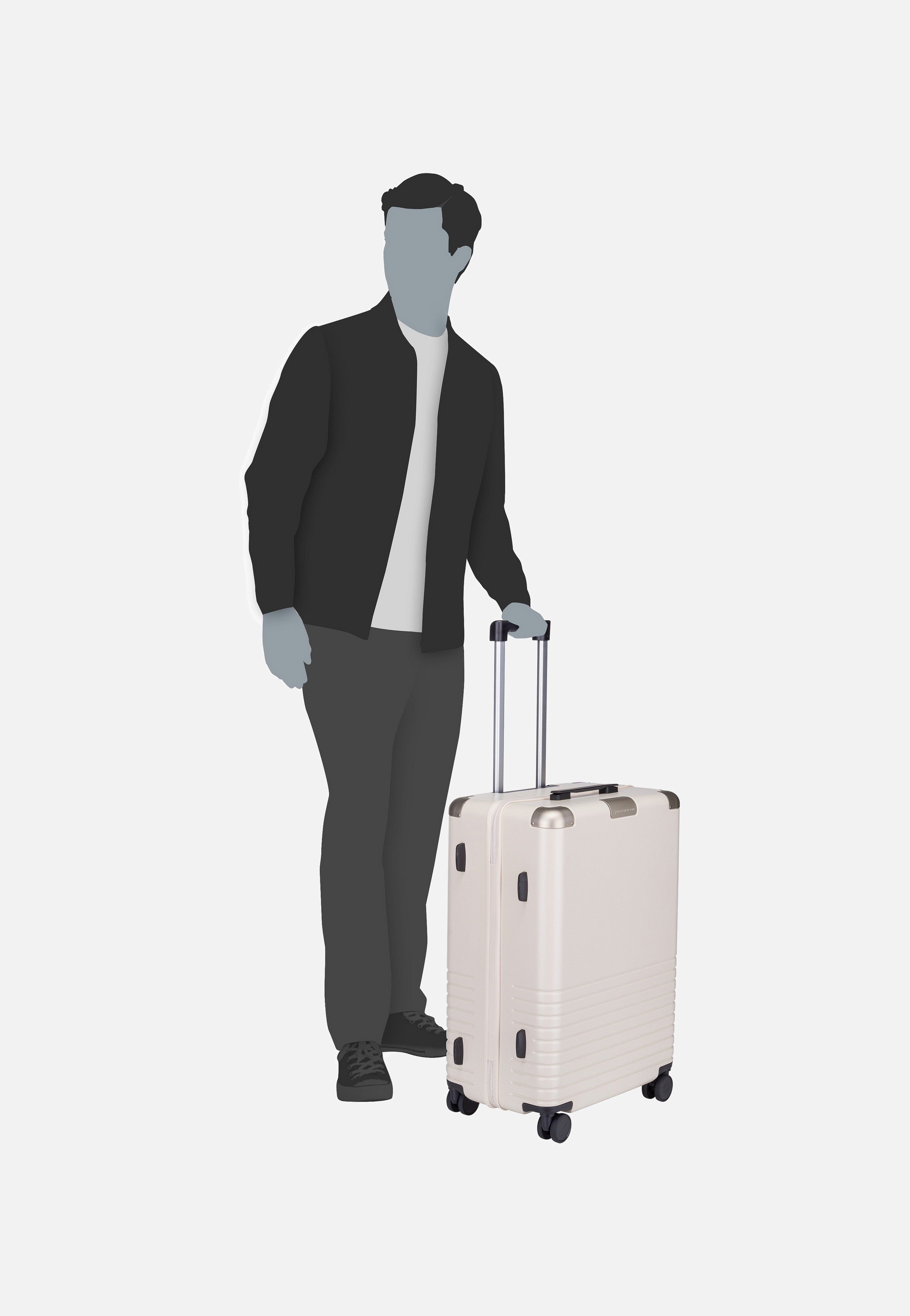 Kapten & Son - Heathrow Check-In Sandstone - Suitcase | Neutral-Image