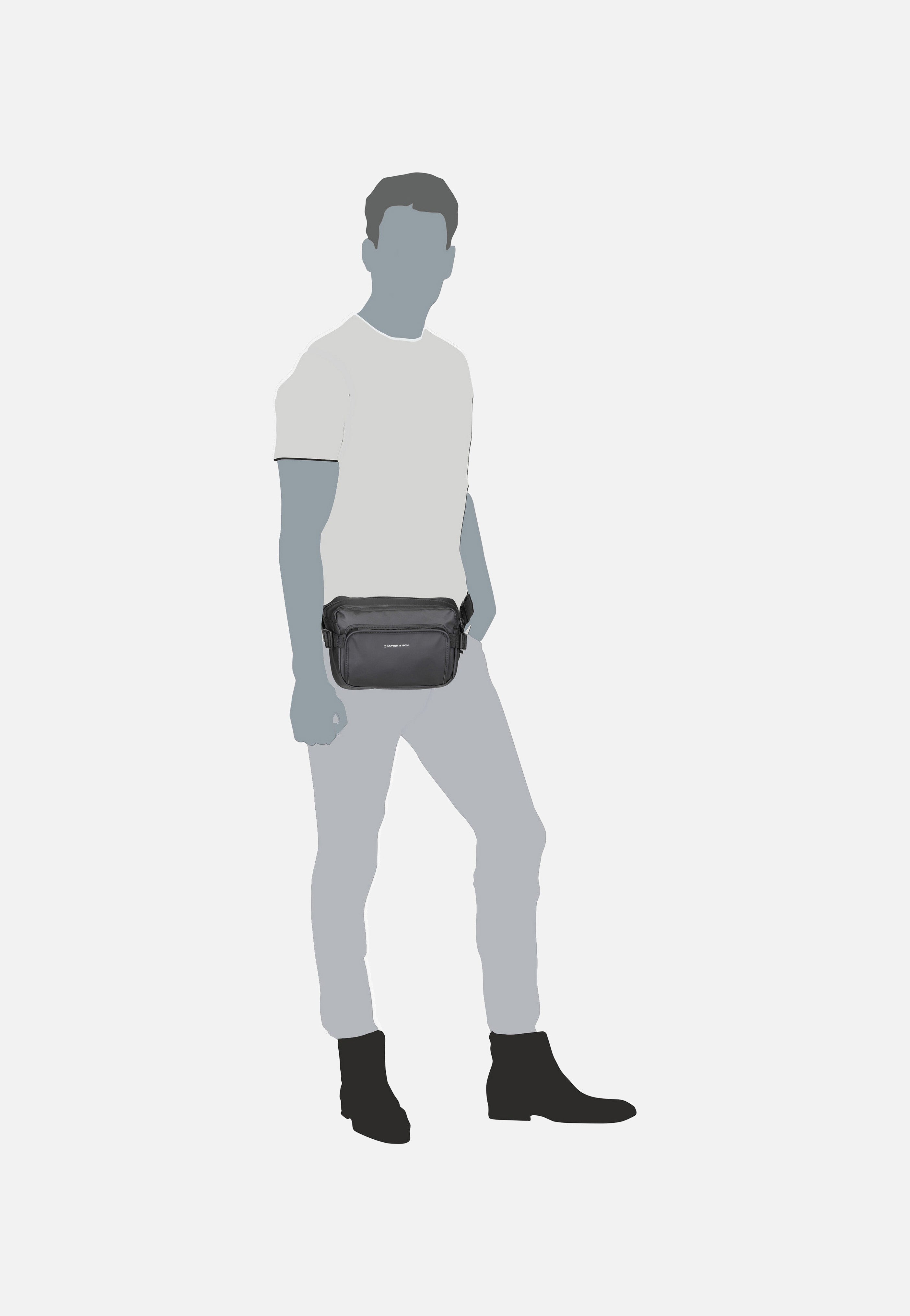 Kapten & Son - Lisbon CB All Black - Fanny Pack | Neutral-Image