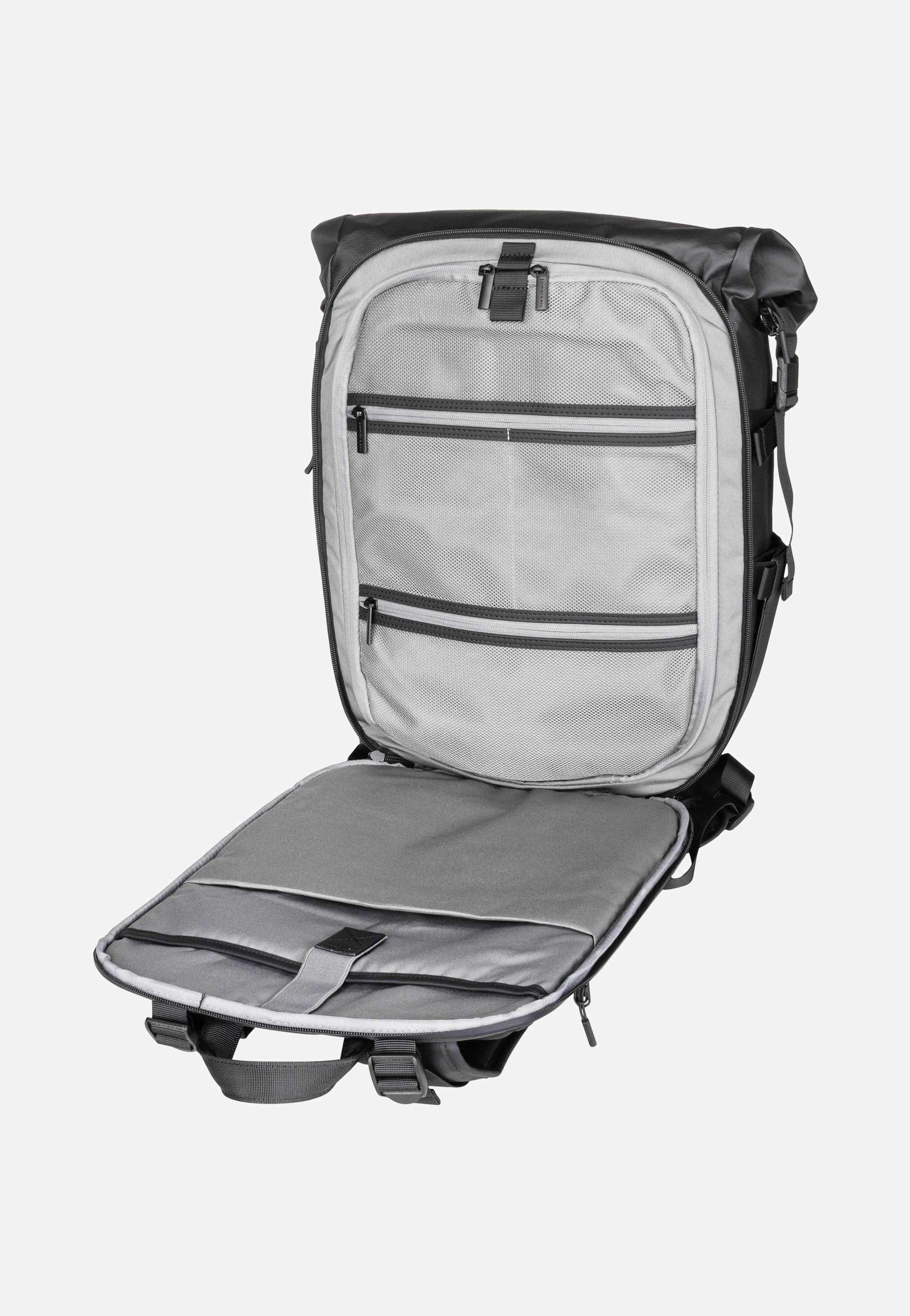 Kapten & Son - Lisbon Pro Rolltop S All Black - Backpack | Neutral-Image