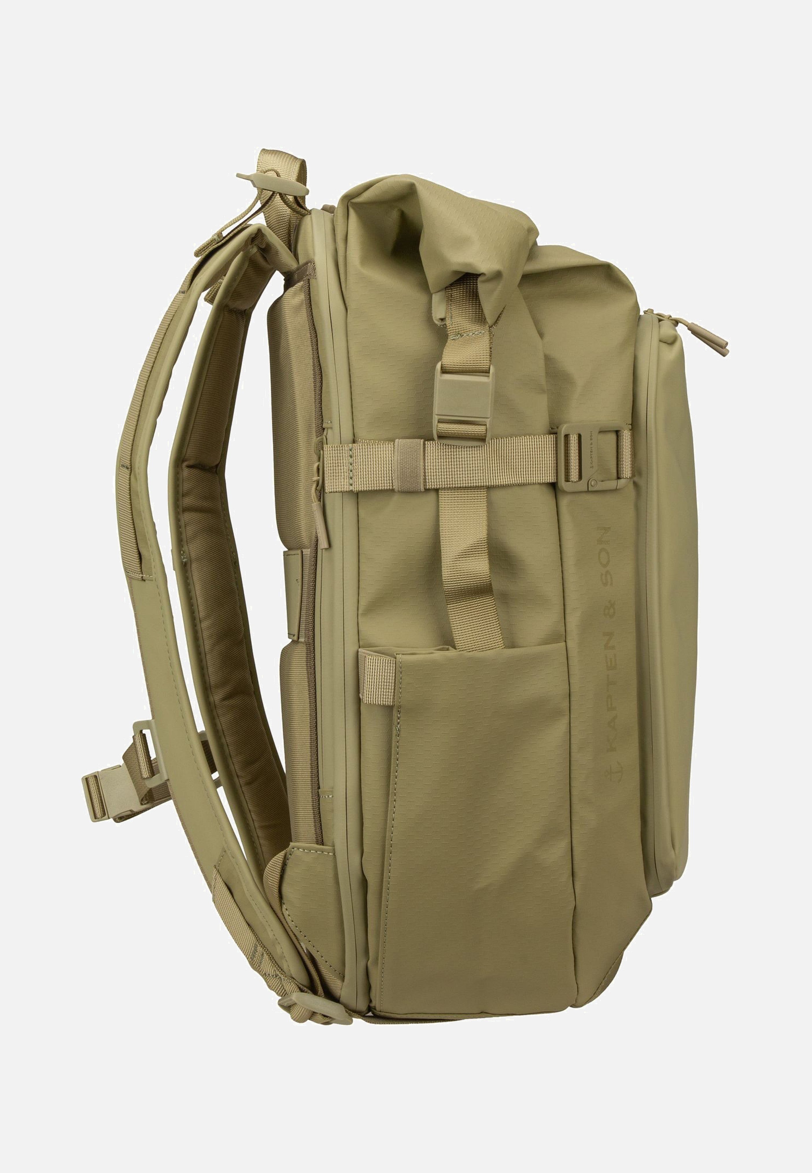 Kapten & Son - Lisbon Pro Rolltop S Dusty Pistachio - Backpack | Neutral-Image