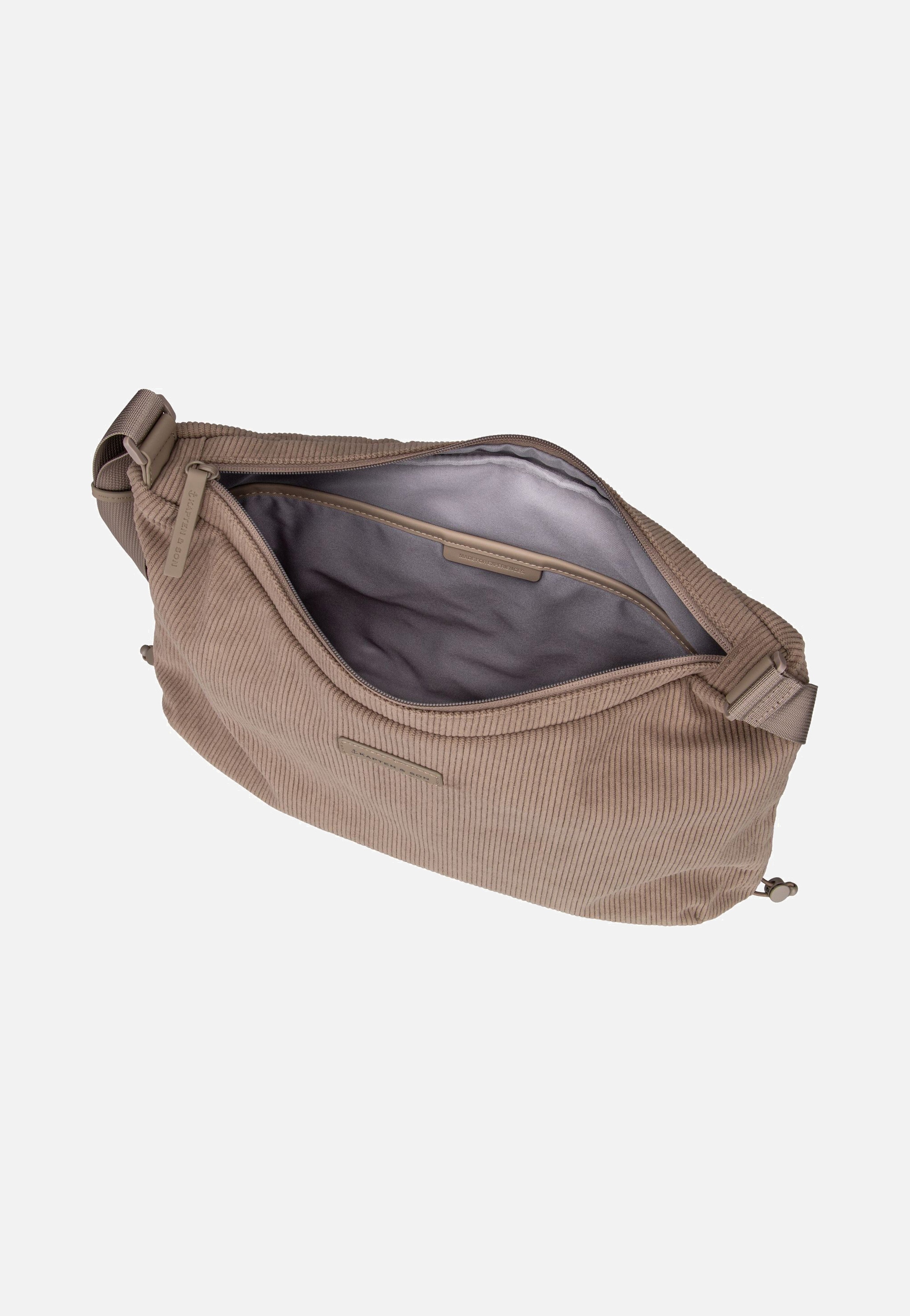 Kapten & Son - Skara Large Cord Dusty Khaki - Crossbody Bag | Neutral-Image