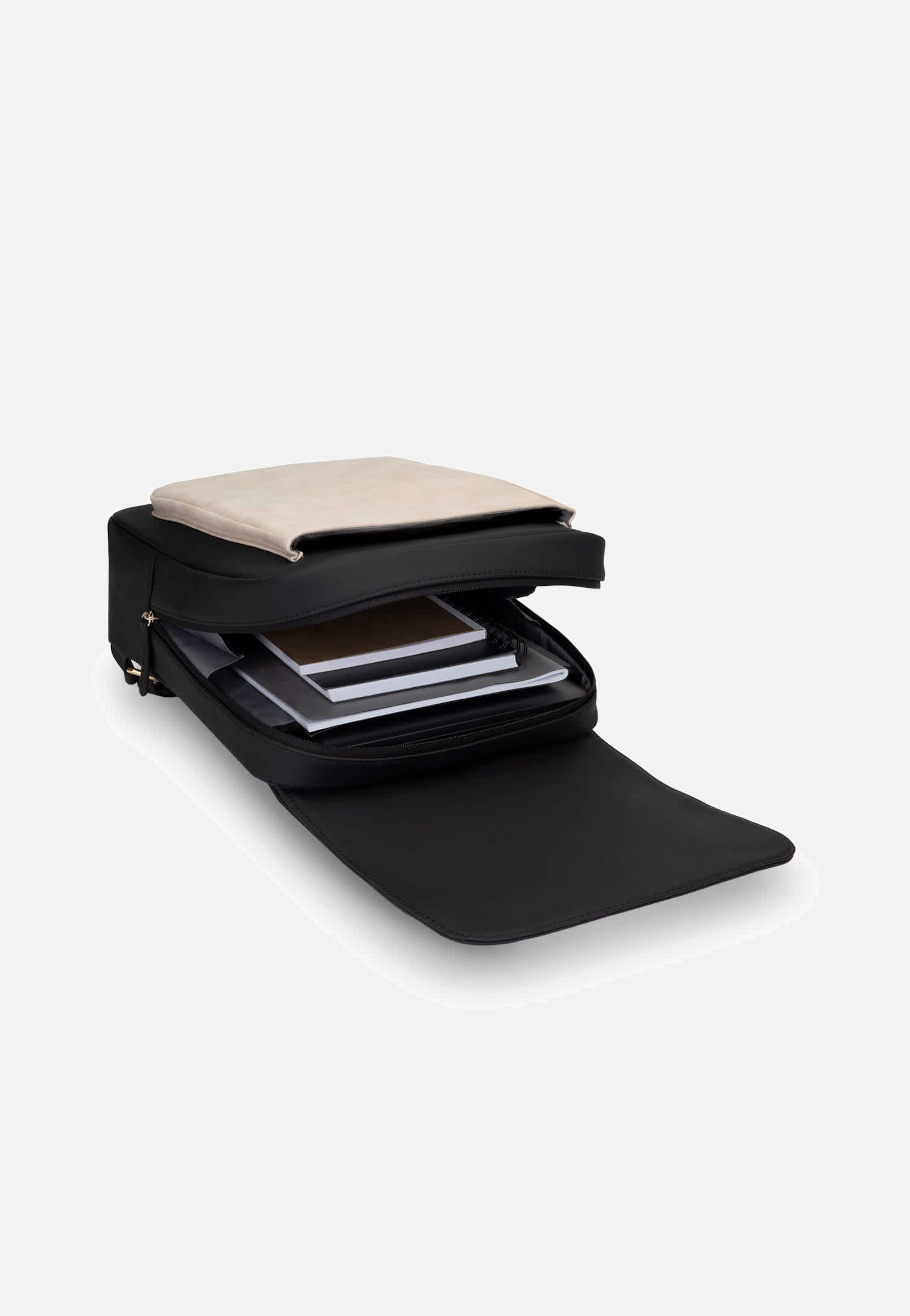 Kapten & Son - Tromso Cream Black - Backpack | Neutral-Image