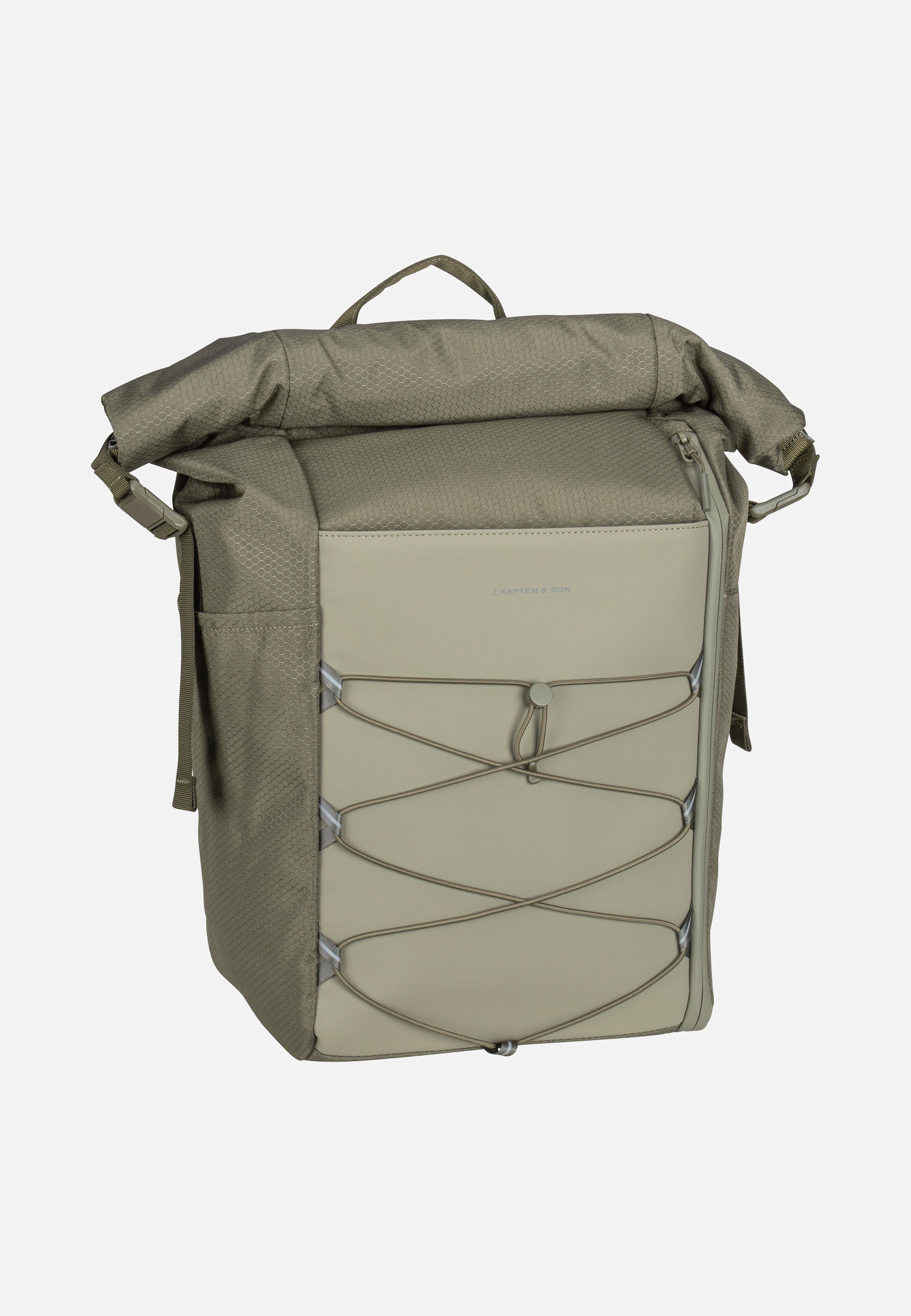 Kapten & Son - Yoho Forest Green - Rolltop Backpack | Neutral-Image